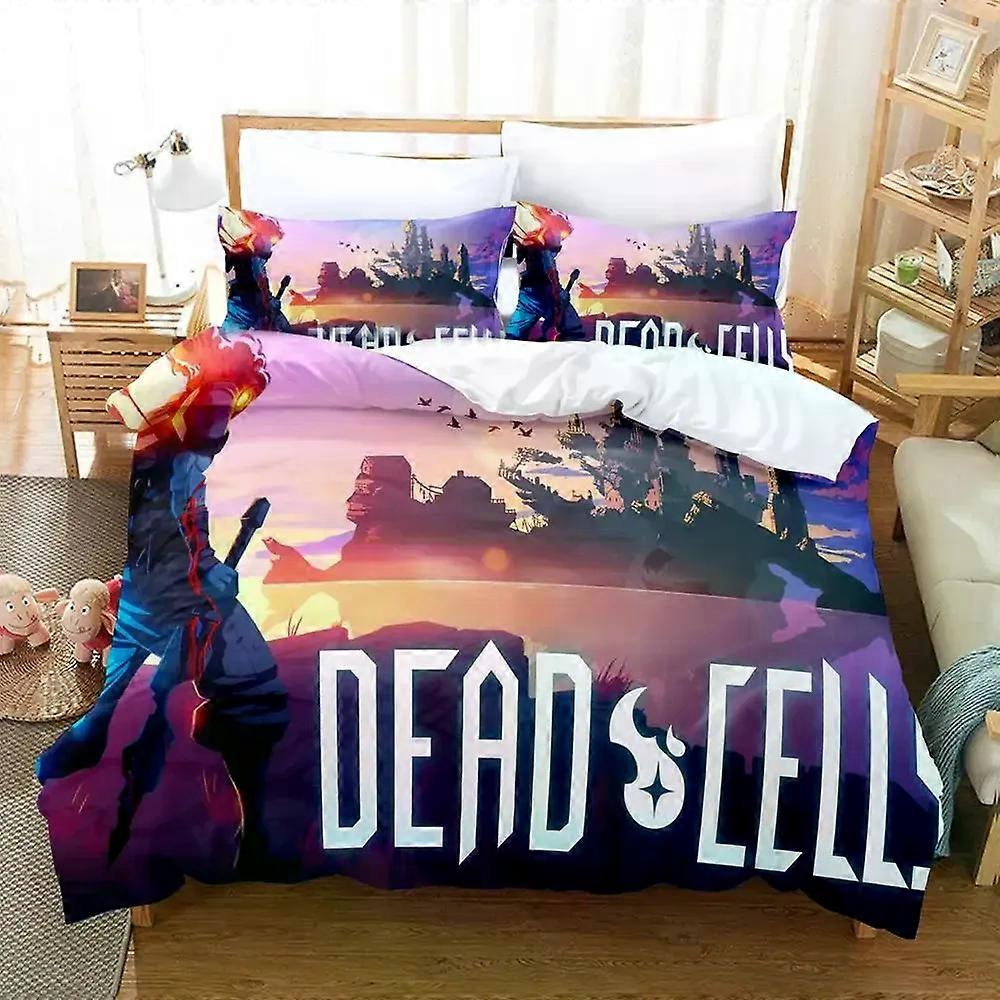 PIN1857 3D-utskrift Spel Dead Cell Sängkläder Set Påslakan Säng Set Påslakan Örngott Täcke King Queen Size Pojkar Vuxen Sängkläder