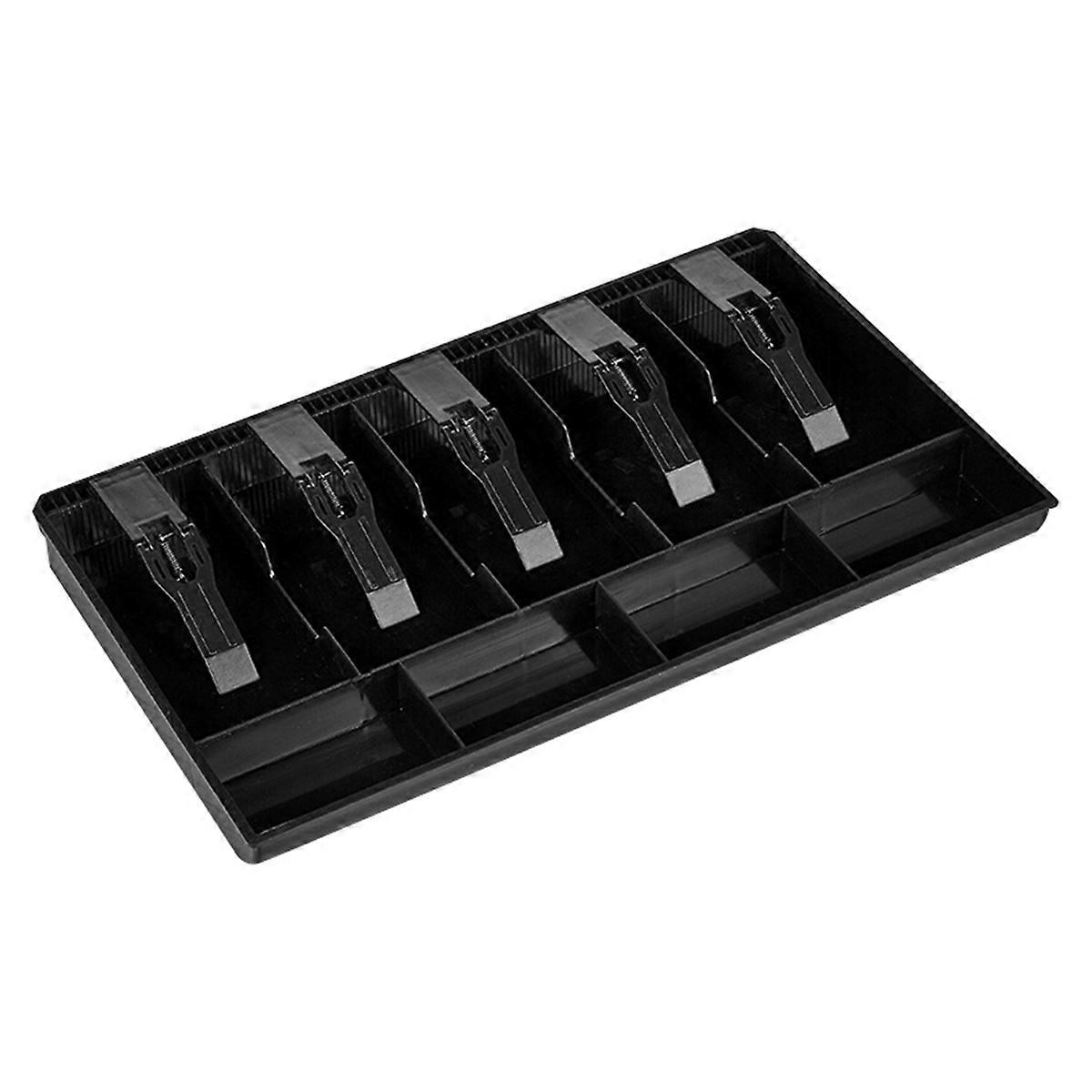 Cash Register Drawer Insert Tray 5 Banknotes/4 Coin With Metal Clips