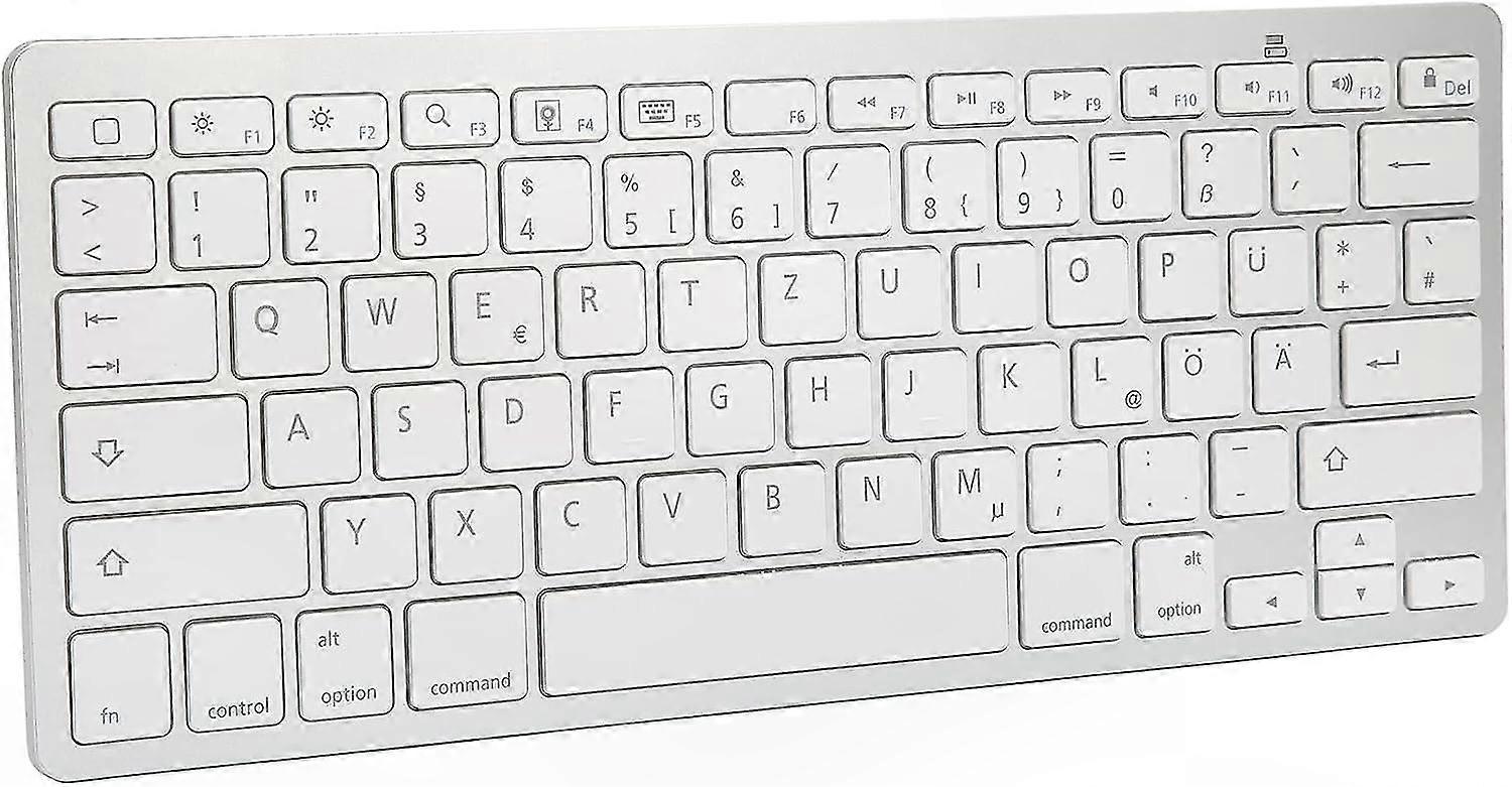 Bluetooth Keyboard, Slim Portable Wireless Keyboard for iOS Devices, Compact Silent Typing Layout