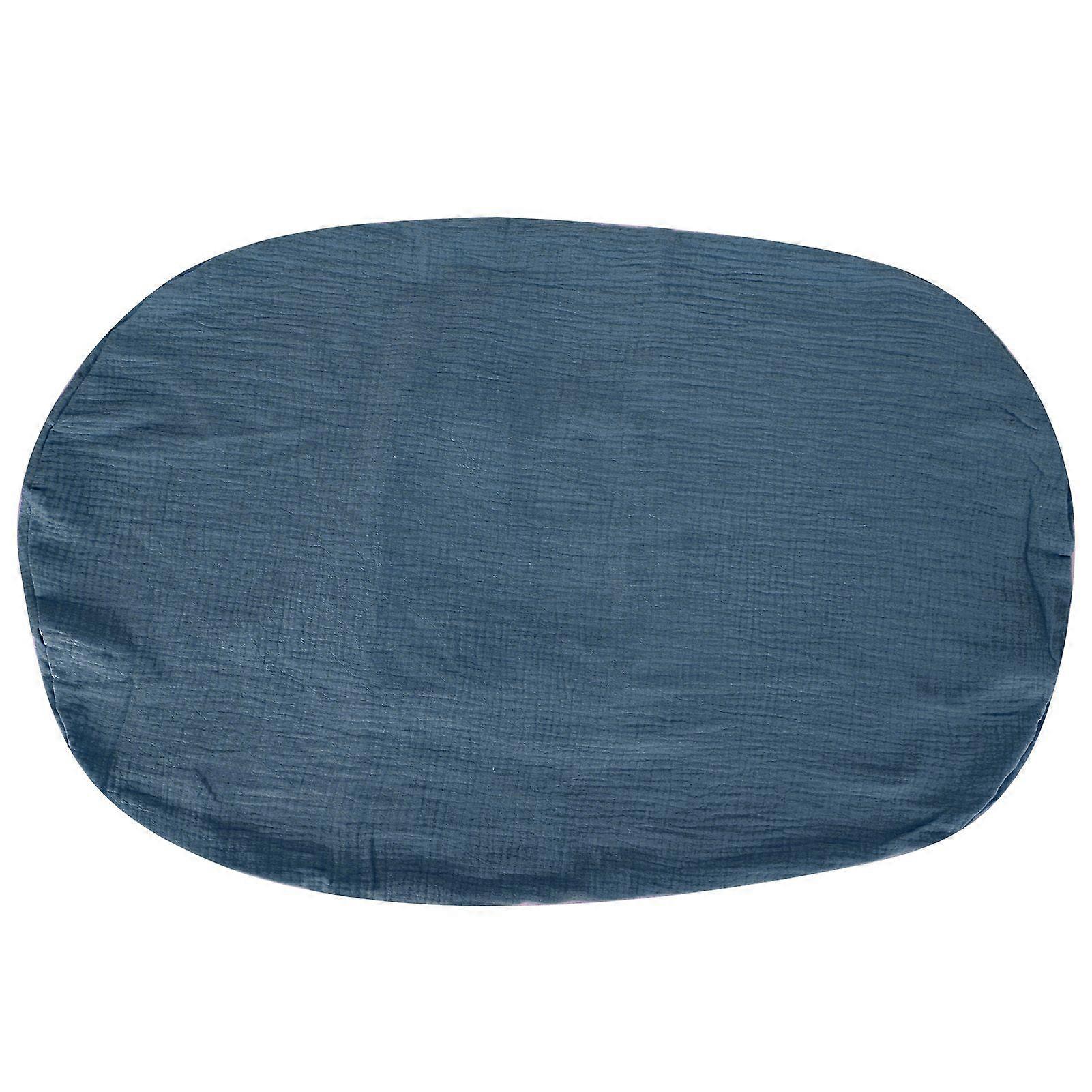 Newborn Lounger Cover Breathable Travel Portable Infant Lounger Removable SlipcoverDenim Blue