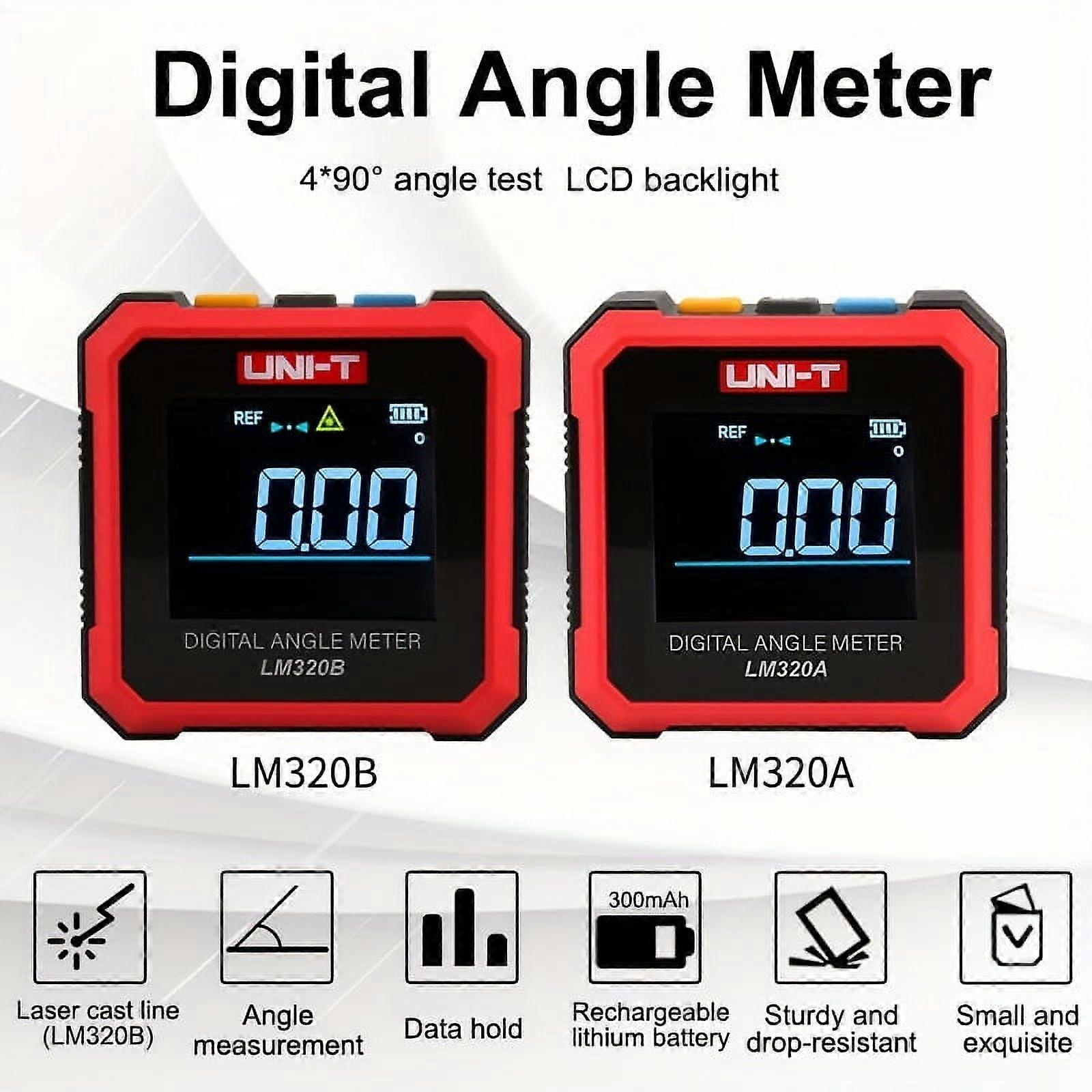 High-Precision Digital Inclinometer - Magnetic Protractor Angle Gauge with Easy-Read Display - Versatile Electronic Level for Precise Measurement