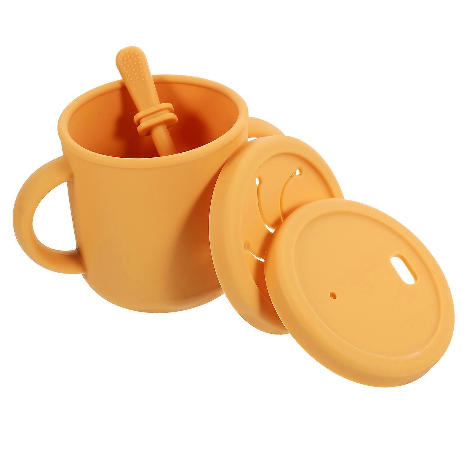 Water Cup with Straw for Training Use Silicone Material