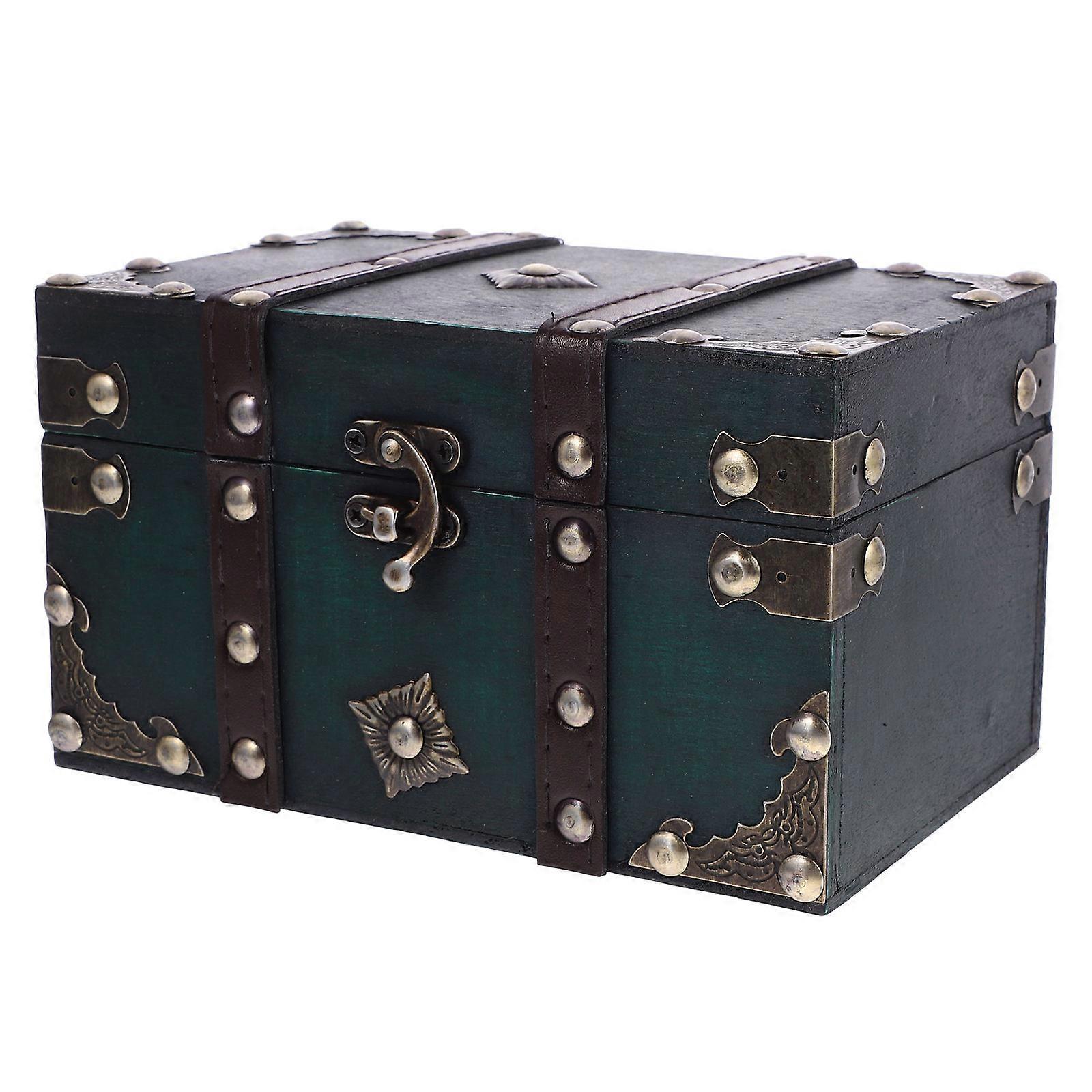 Wooden Storage Box for Storage Use 4Pcs Decorative Treasure Box