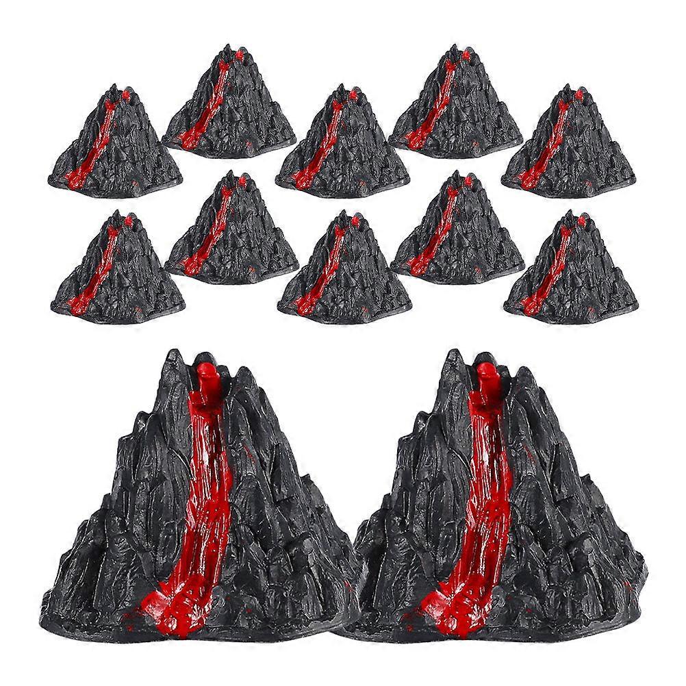 Plastic Volcano Ornaments for Volcano Decoration 60Pcs Set