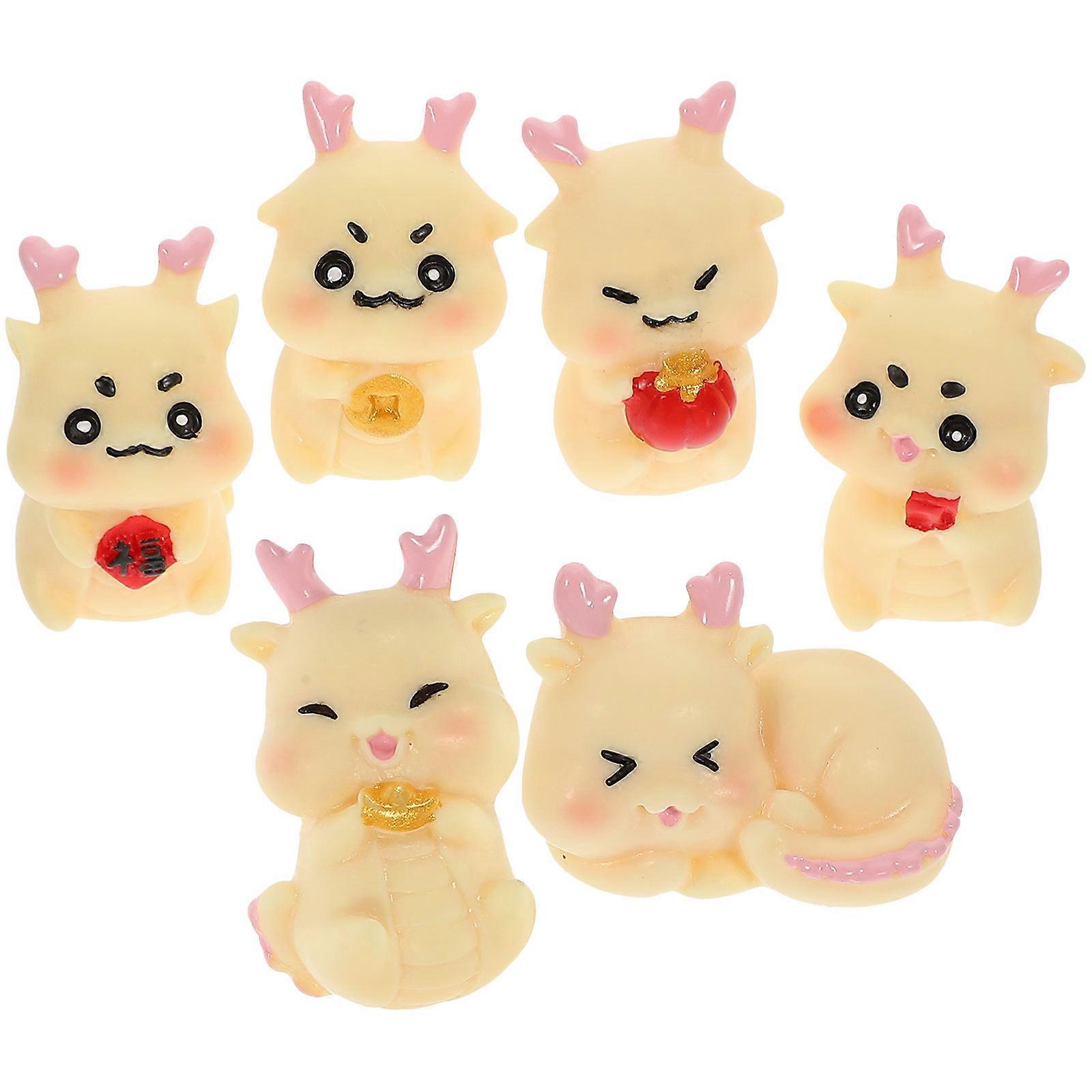 Resin Dragon Crafts Miniature Statues for Decor 30Pcs Bundle