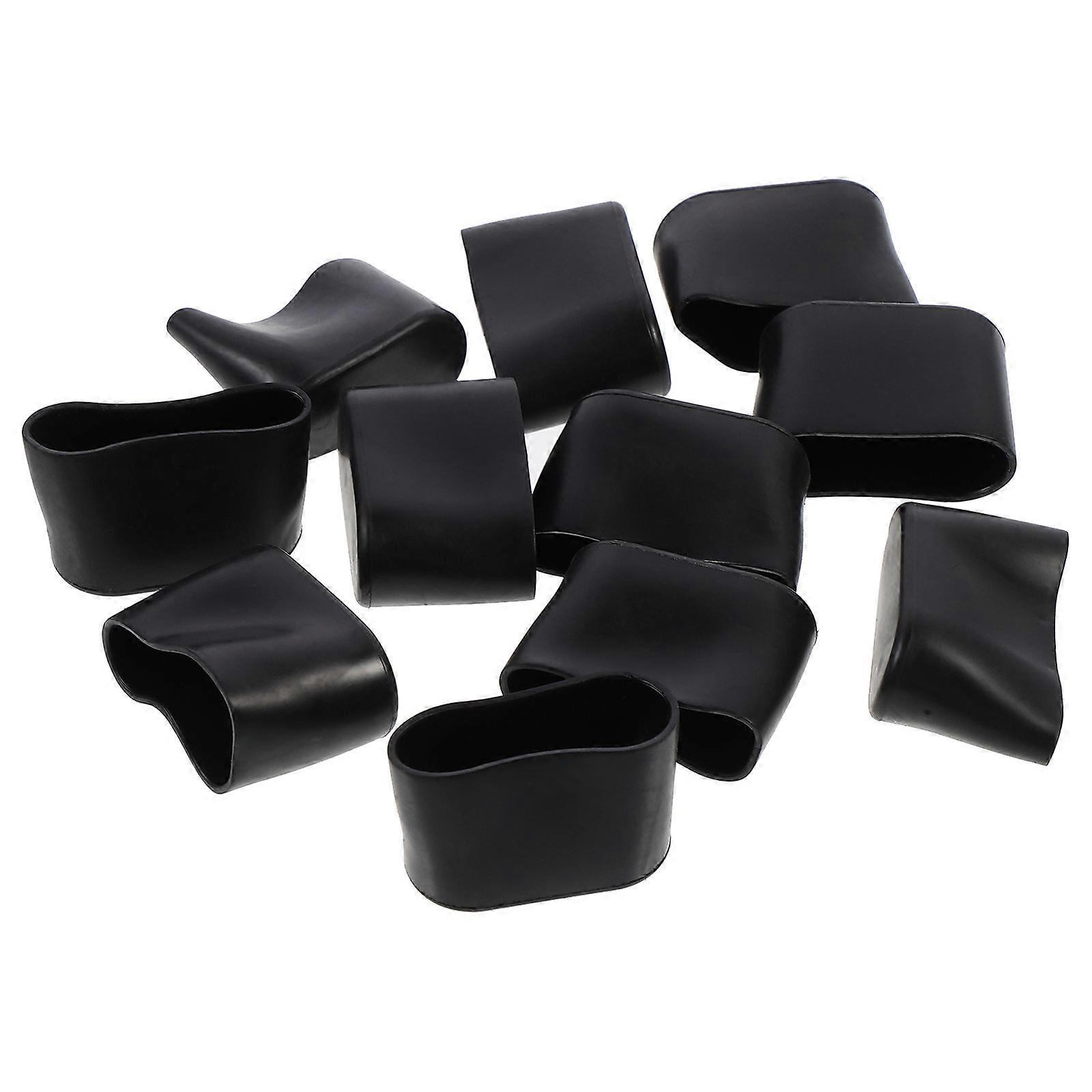 Chair Table Caps Anti-Slip Foot Pads for Home Use 50Pcs Oval Protective Covers