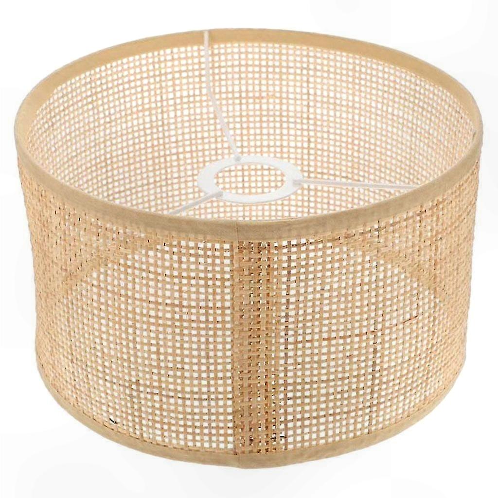 Handwoven Rattan Ceiling Shade for Hallway, Patio, and Corridor Lighting