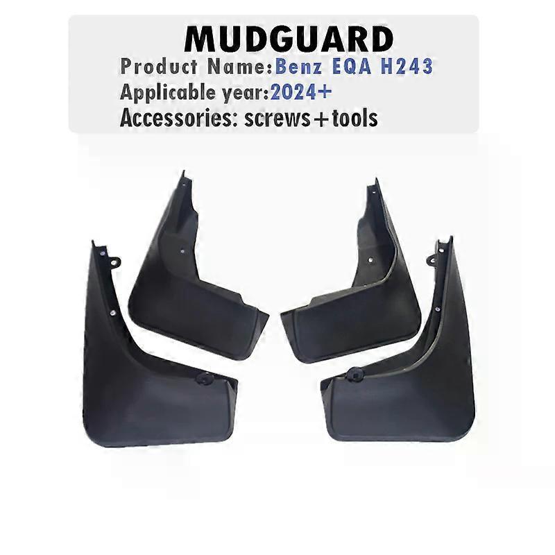 FOR Benz EQA Class H243 2024 2025 Mudguard Fender Mud Flaps Guards Splash Mudflaps Car Accessories Front Rear 4pcs