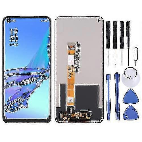 LCD-skjerm og digitaliseringsenhet Full montering for Oppo A53 (2020) / A53s Cph2127, Cph2139, Cph2135