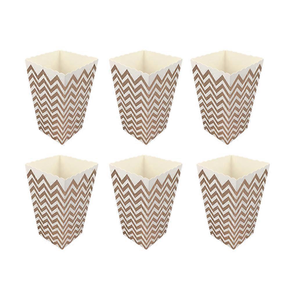 Popcorn Snack Box for Storage 12Pcs Popcorn Boxes Holder Rose Gold Pattern