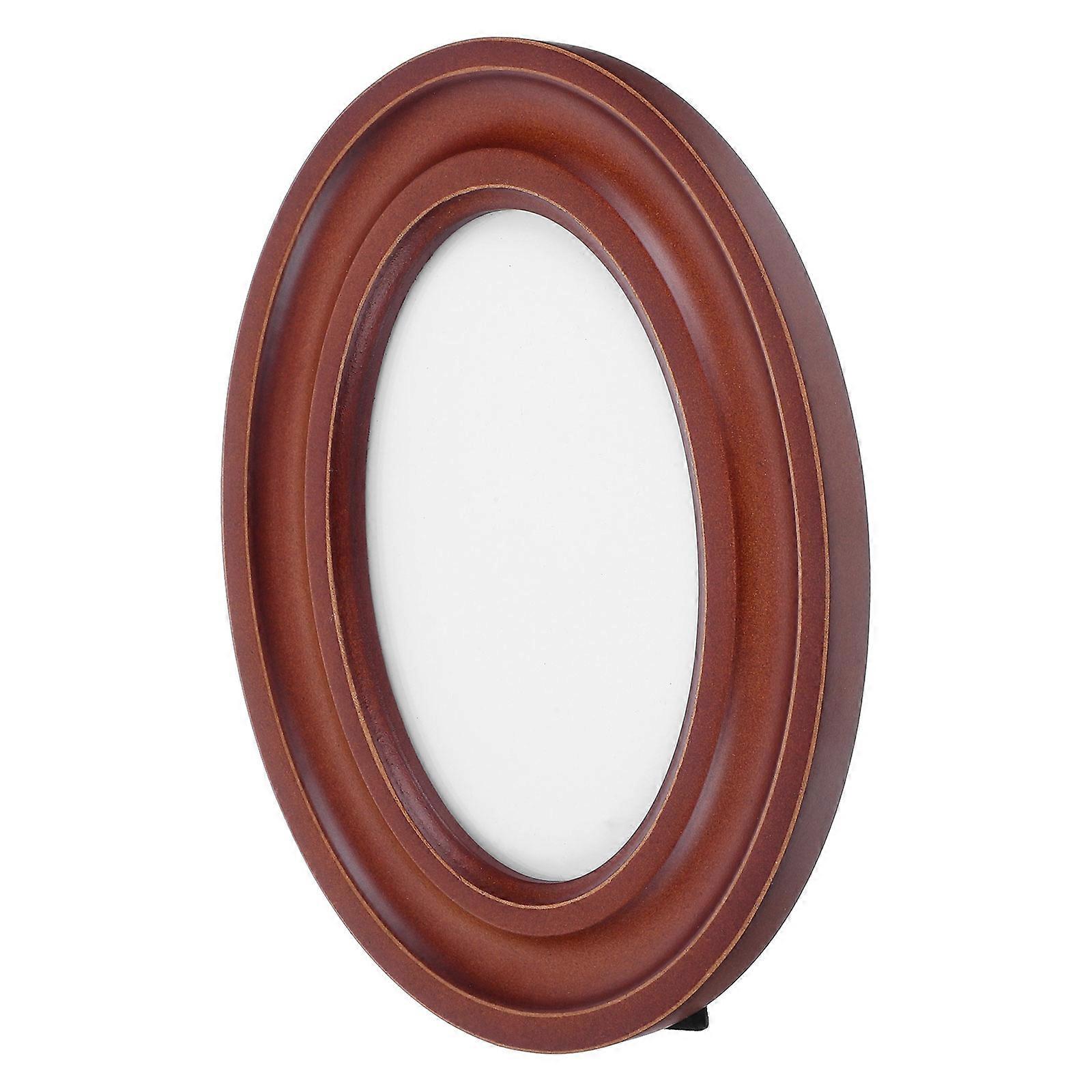 Minimalist Style 3Pcs Wooden Oval Picture Frame 4X6 Inch Perfect For Office Display And Creative Home Decor