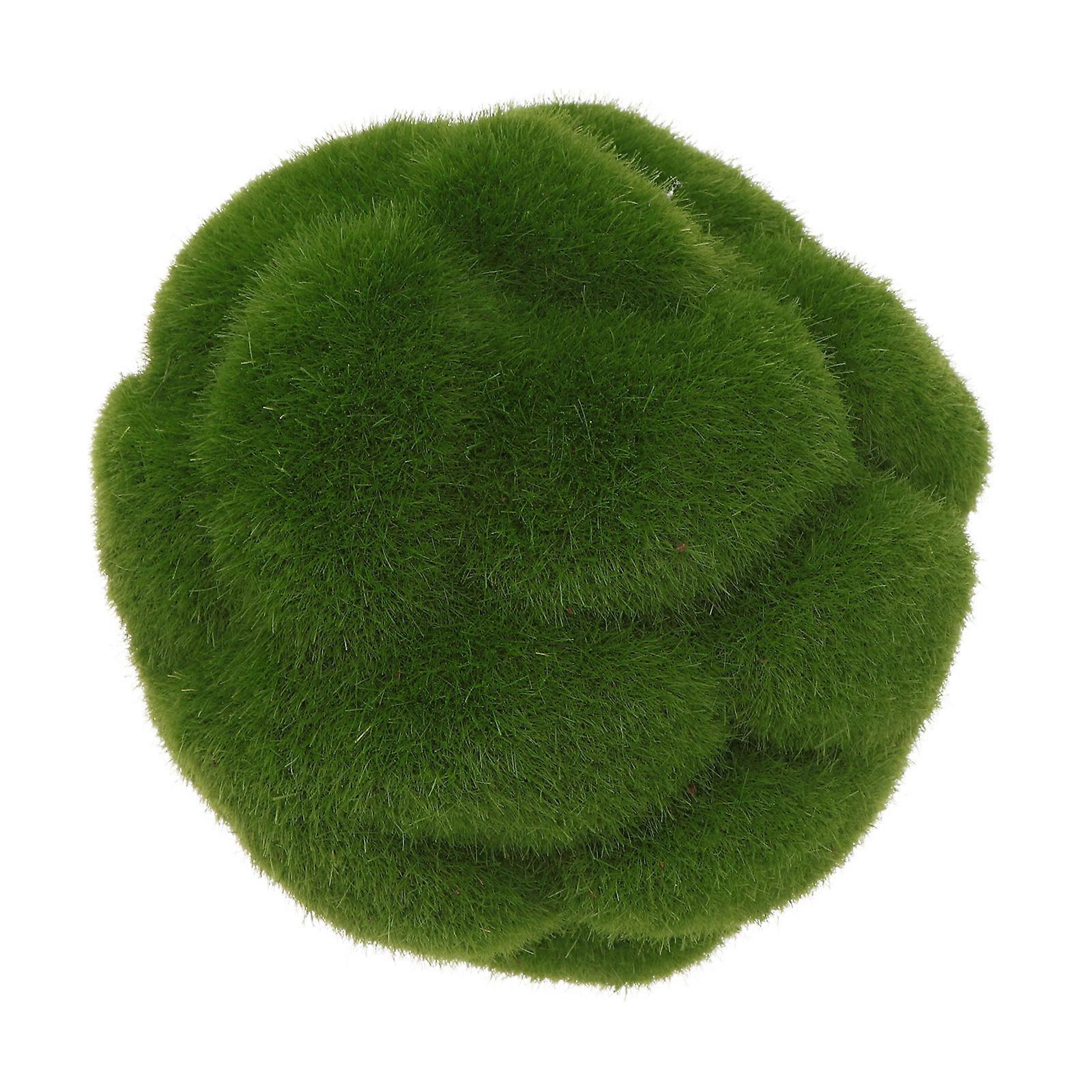 Artificial Moss Simulation Stone Sphere Micro Landscape Decoration Green 1Pack