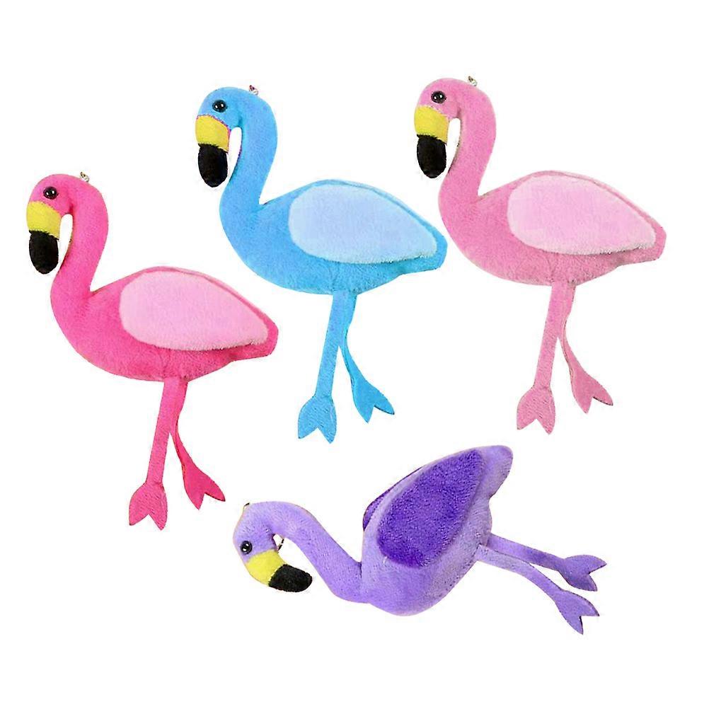 Cute Animal Keychain Pendant Ornament for Bag Backpack Car Key in Assorted Color for 4Pcs