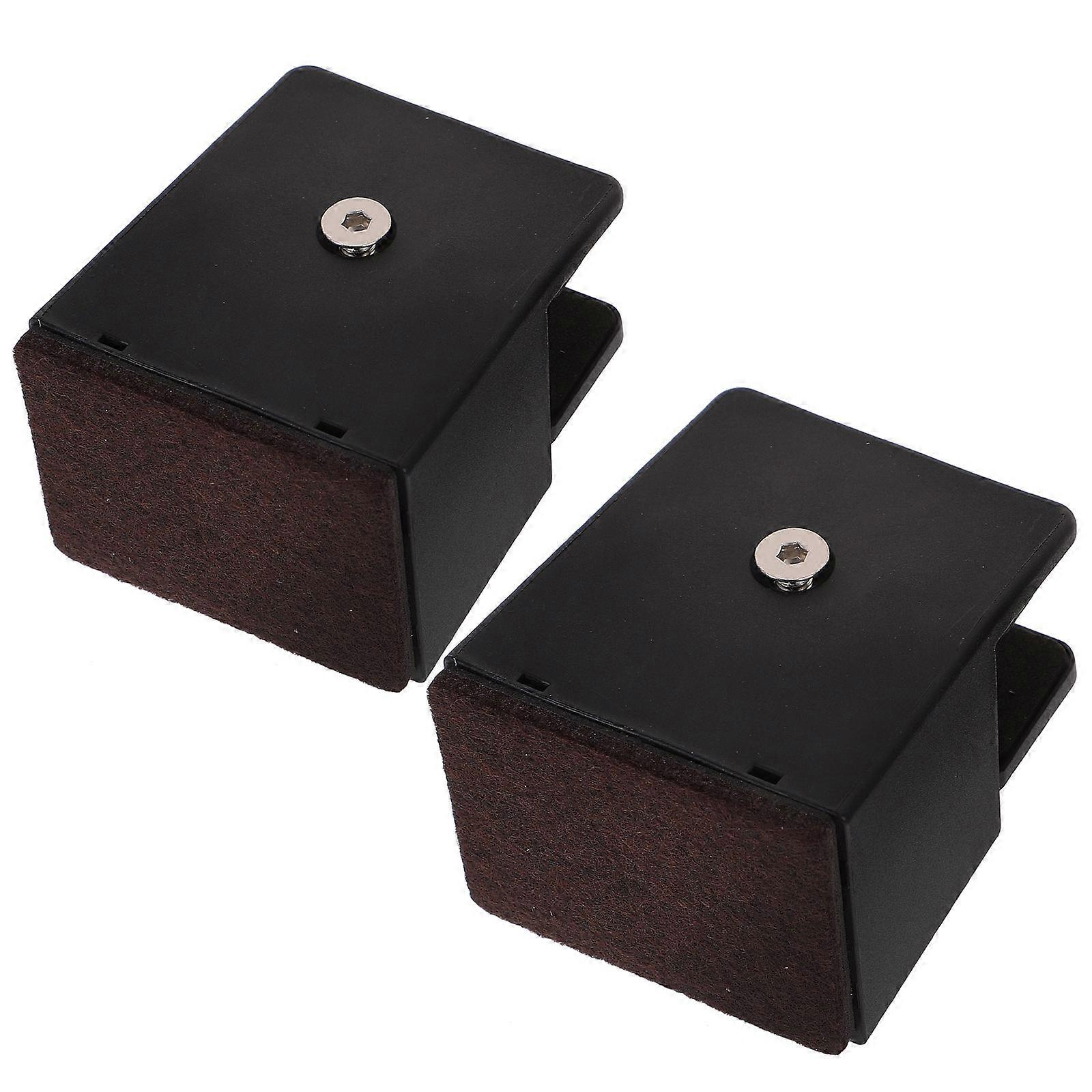 Furniture Adjustable Riser Platform Bed Risers for 4Pcs Black Feet