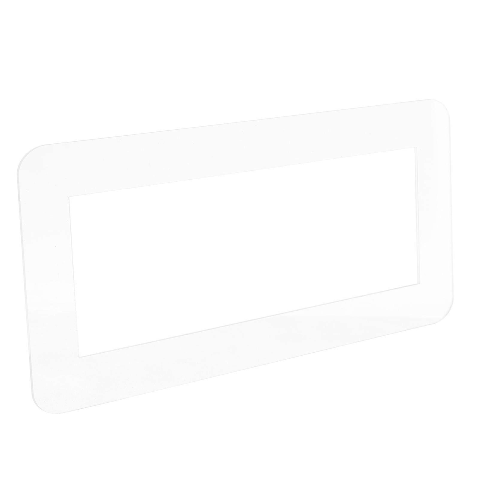 4Pcs Transparent Acrylic Switch Plate Cover Self Adhesive Wall Socket Protector