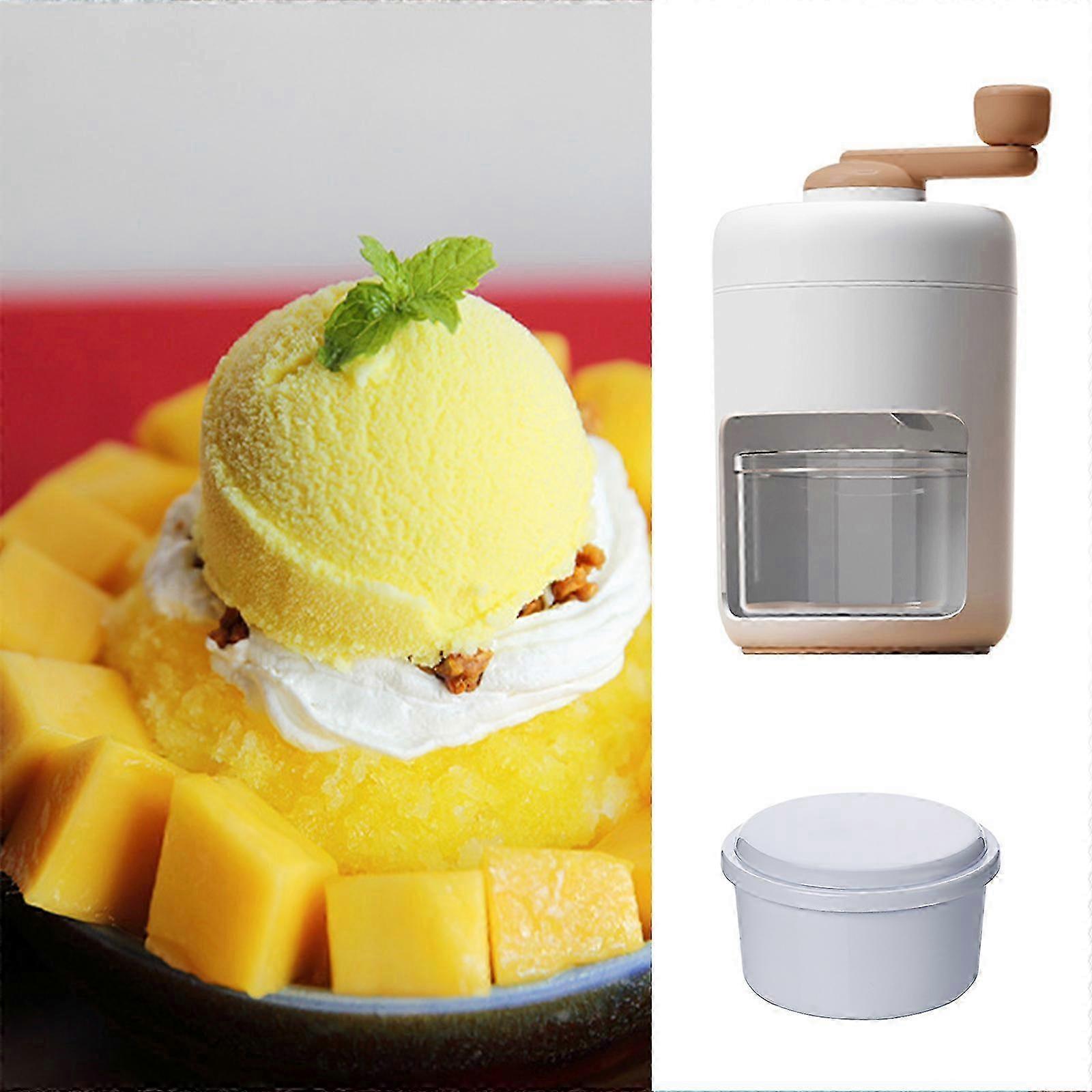 Shaved Ice Machine Snow Cone Maker- Portable with Free Ice Cube Trays--