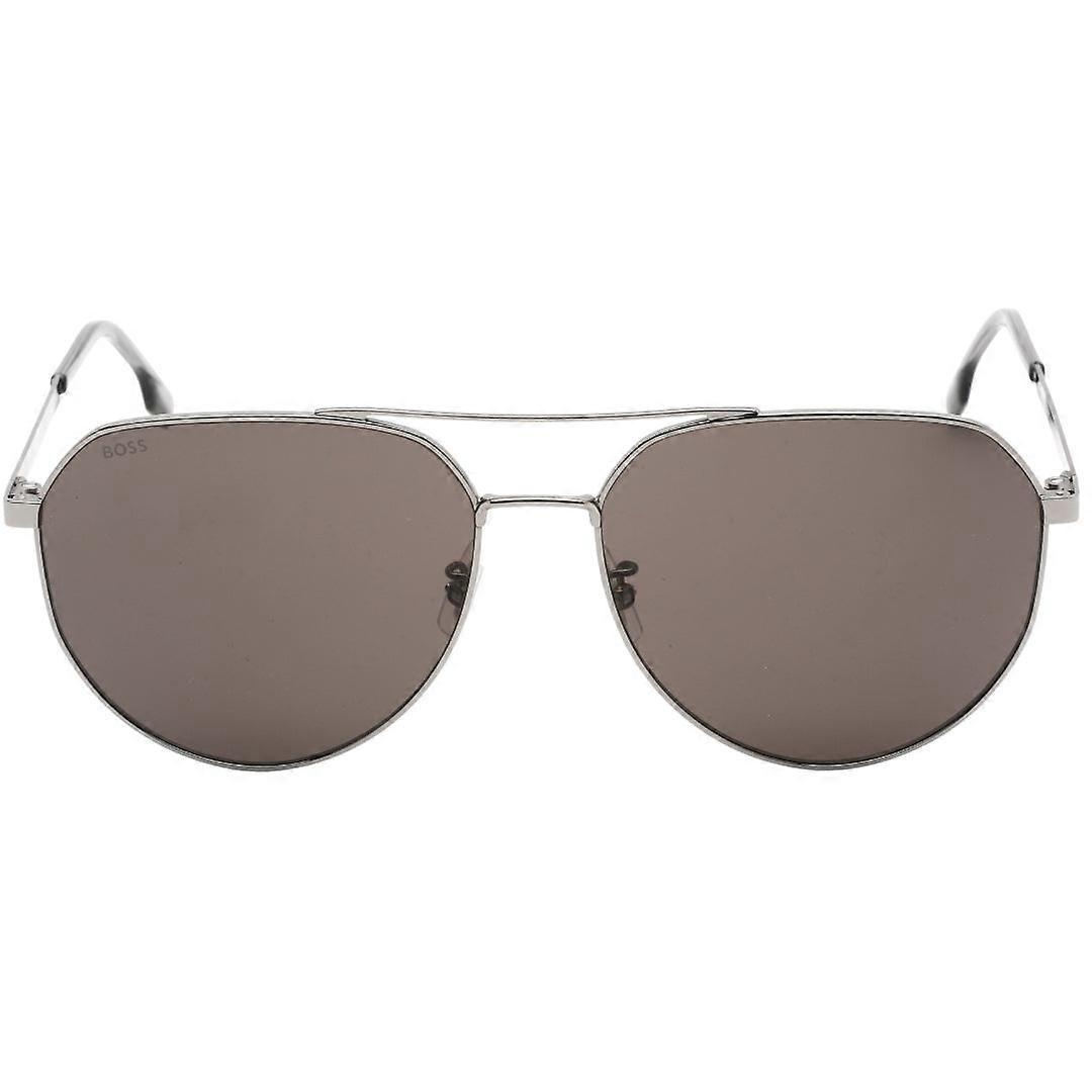 Hugo Boss Ruthenium Frame Grey Lens Sunglasses