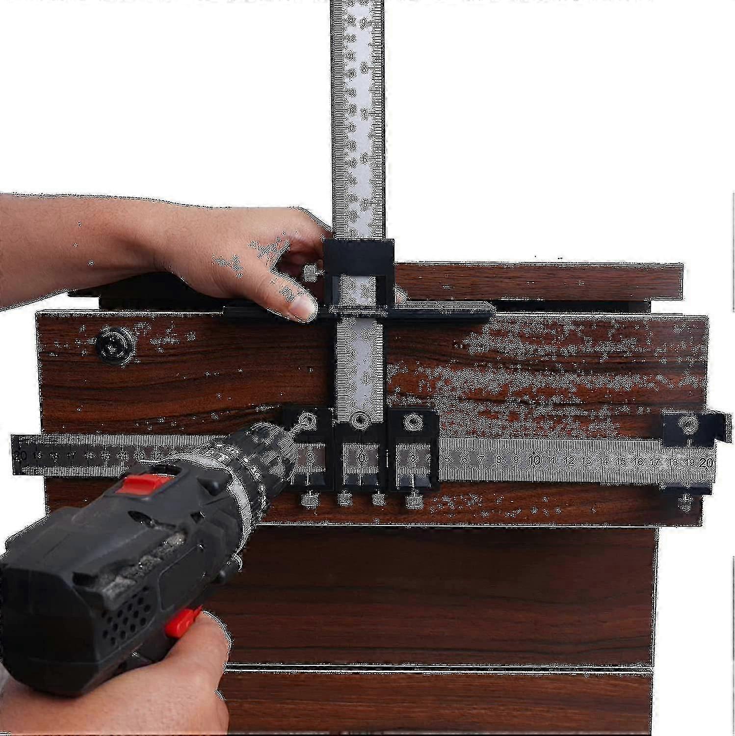 Cabinet Hardware Jig Punch Drill Guide Locator Wood Drilling Dowelling Guide For Handles And Pulls Nc