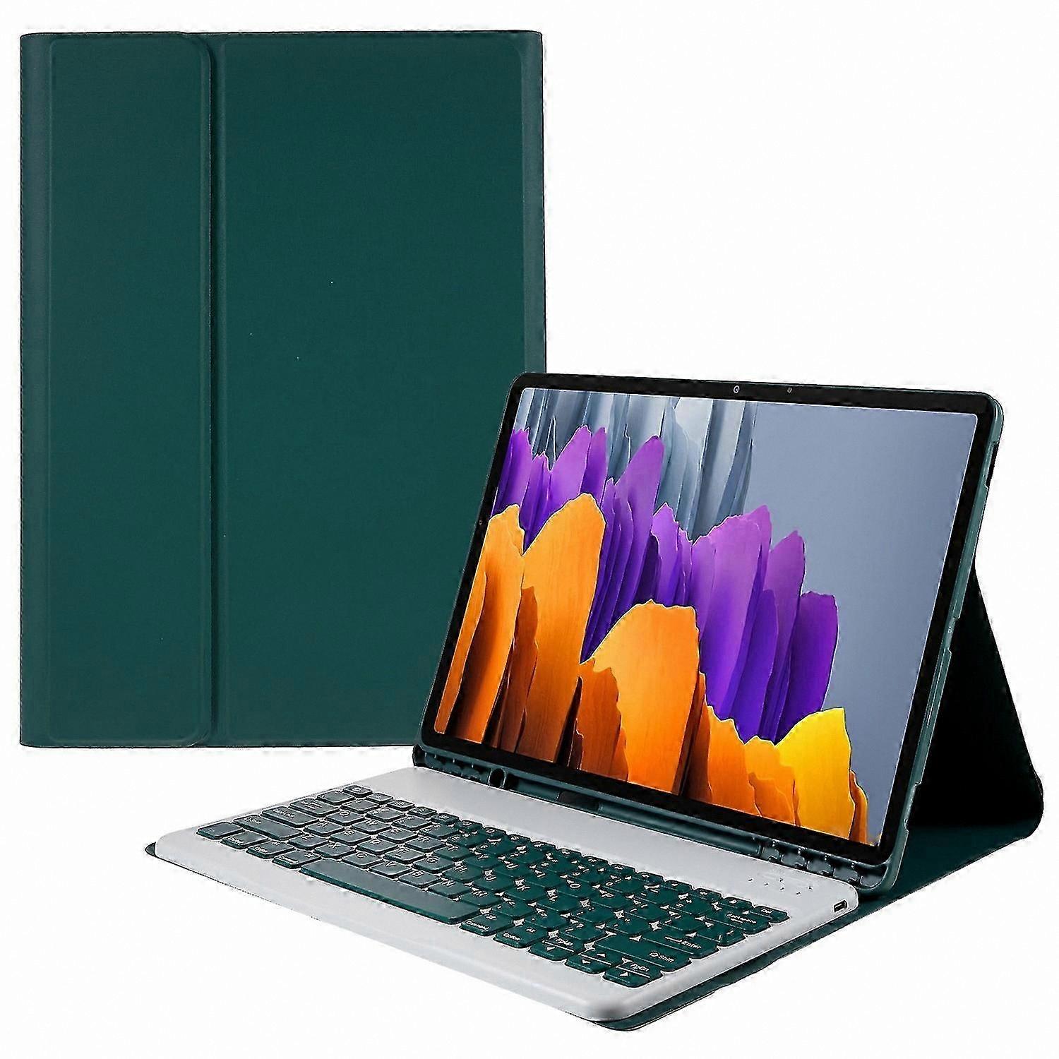 Bluetooth Keyboard Case for 12.4" Tablet Models, PU Leather Cover with Multiple Device Compatibility