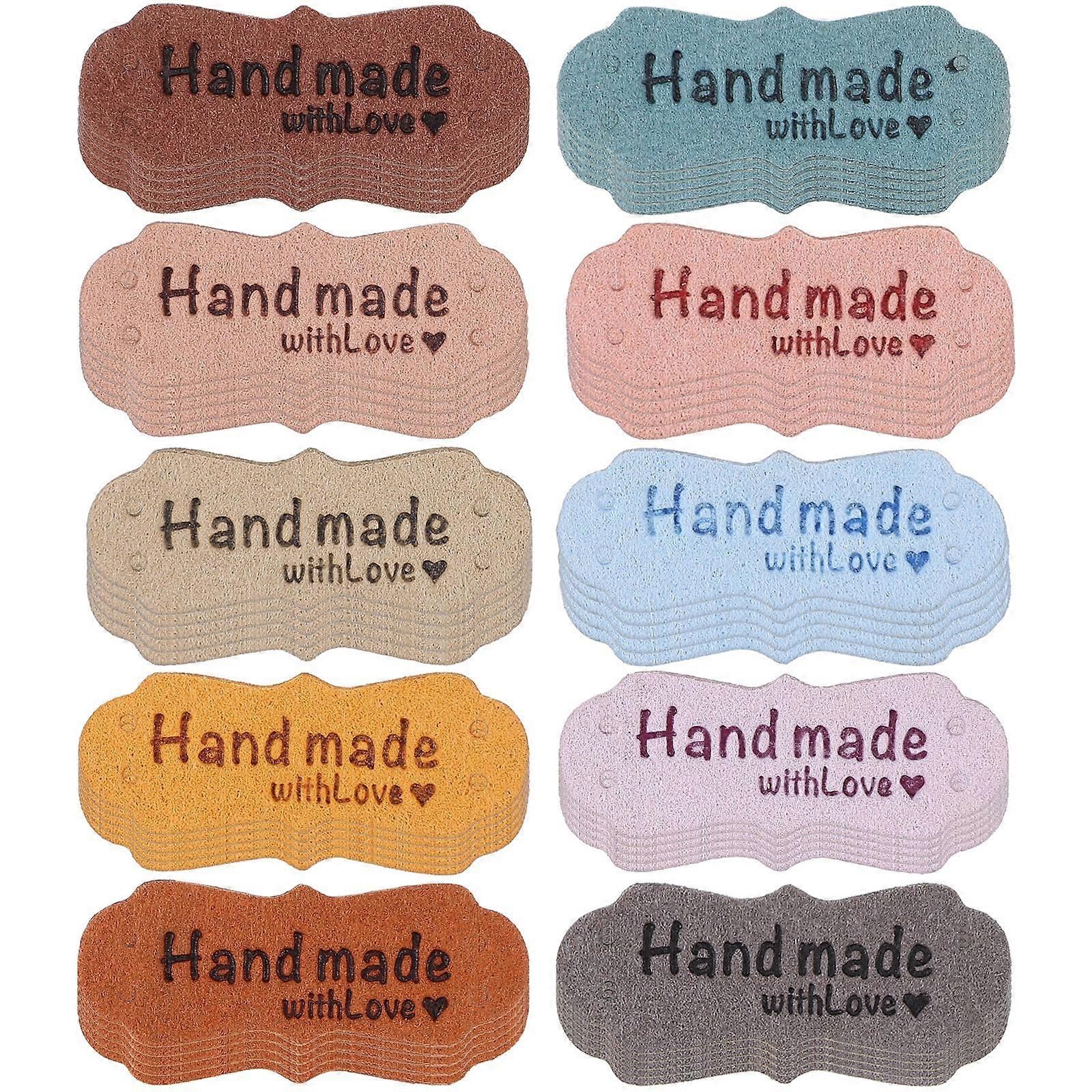 50Pcs Multi-function Handmade Labels Leather Craft Labels Delicate Compact Labels