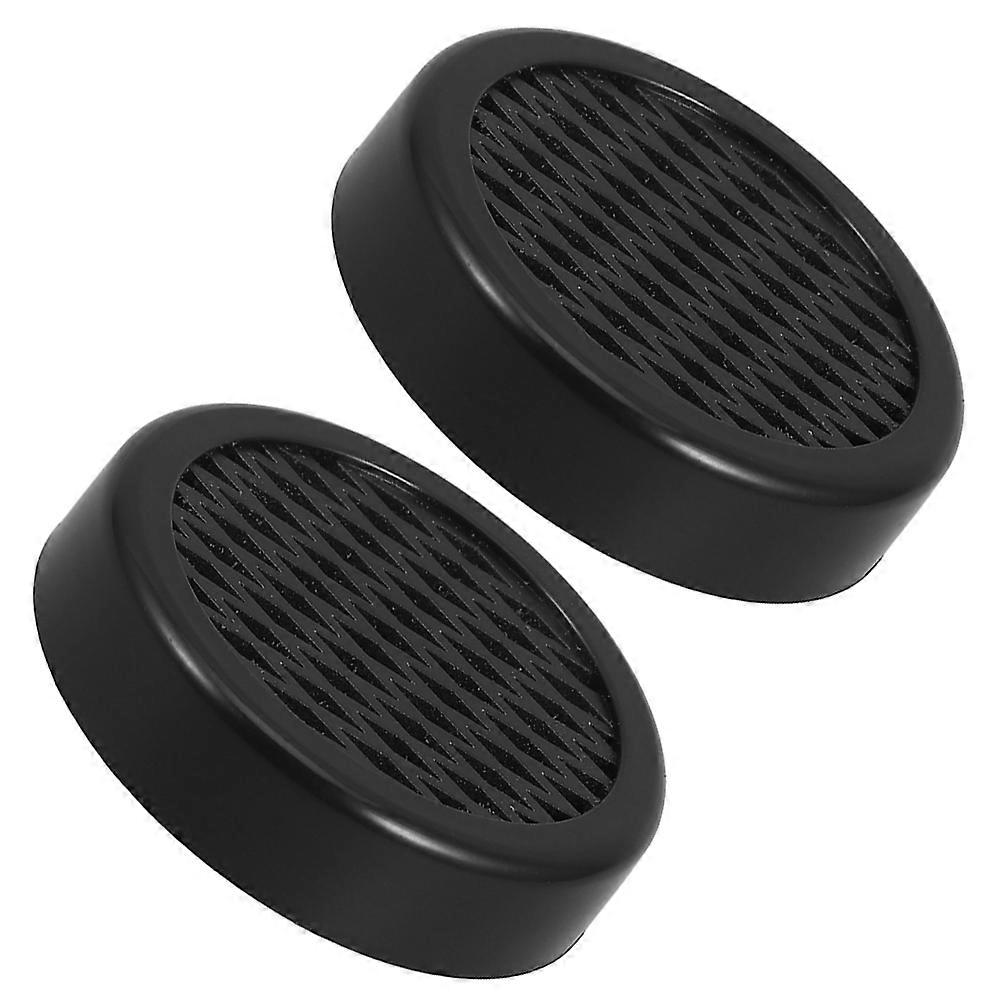 2Pcs Round Cigar Humidifier Moisture Keeper for Home Use Black ABS