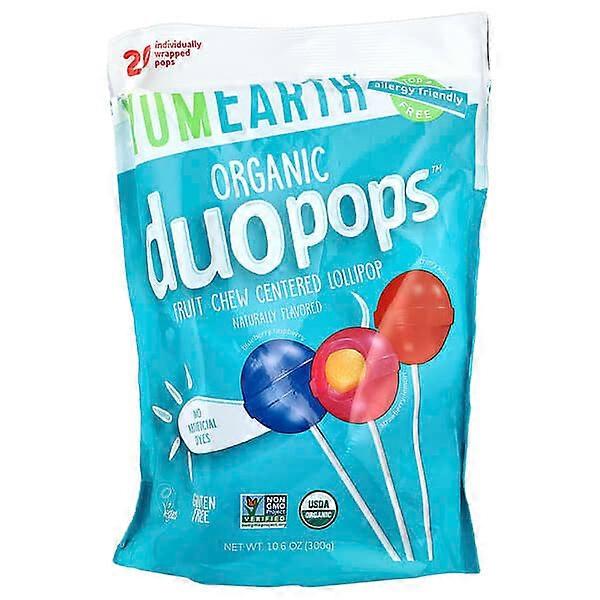 YumEarth, Organic DuopopsÃÂÃÂ¢ÃÂÃÂÃÂÃÂ¢, Variety, 20 Pops,10.6 oz (300 g)