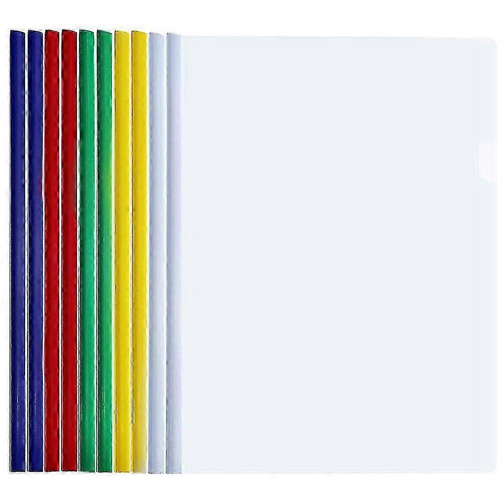 10 Pcs Pocket File Folders Office File Folder Cover Clip Presentation File Folders Organizer Clear Cover Z