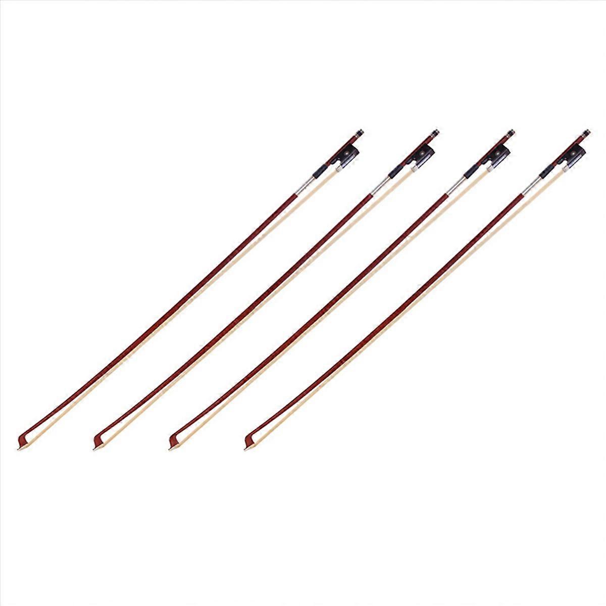 Black Octagonal Children Playing Violin Bow Musical Instruments 4/4