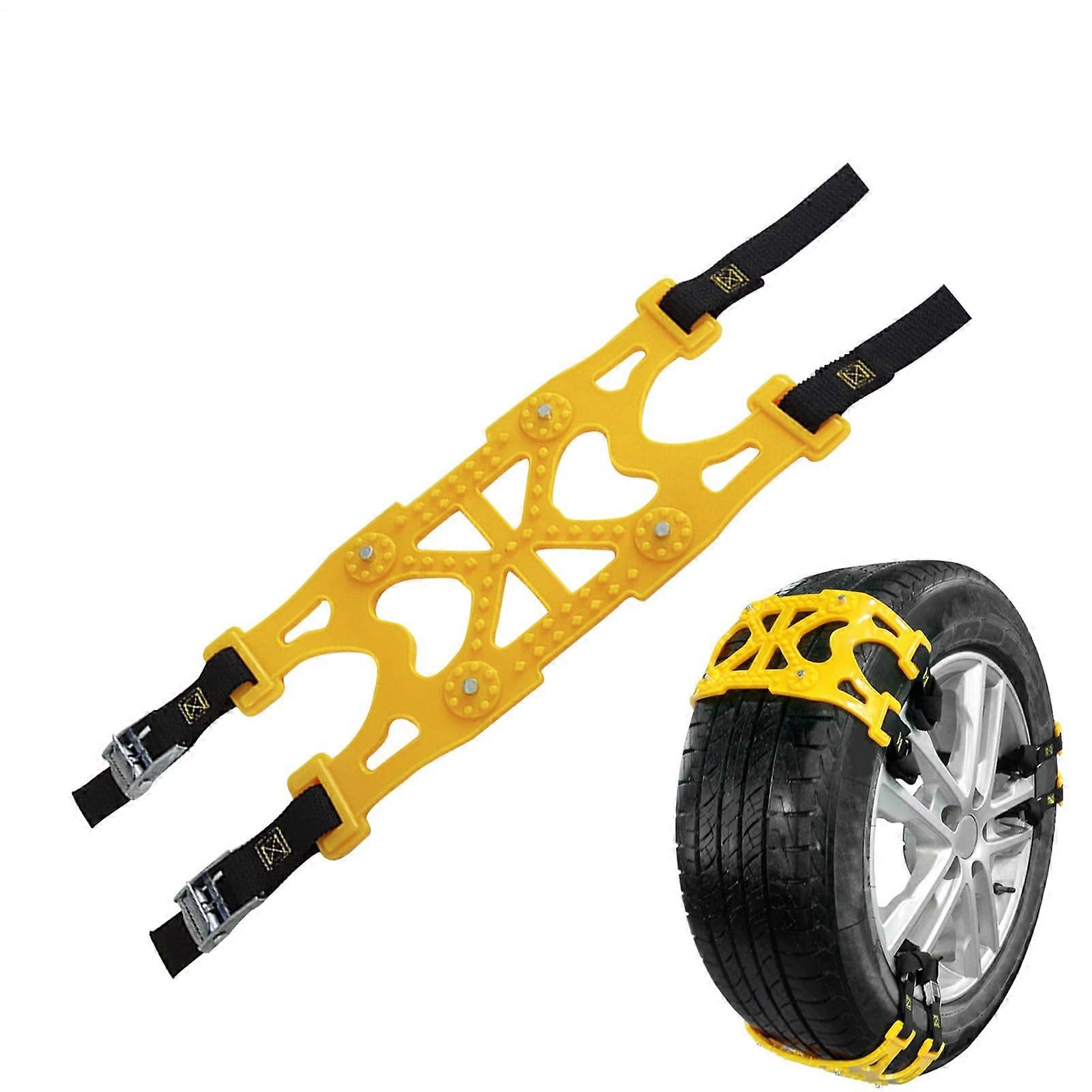 Tire Snow Chains, AntiSlip Snow Chains For Cold Weather Driving Safety, Outdoor Commuting On Ice And Snow, Rock Slopes And Lanes