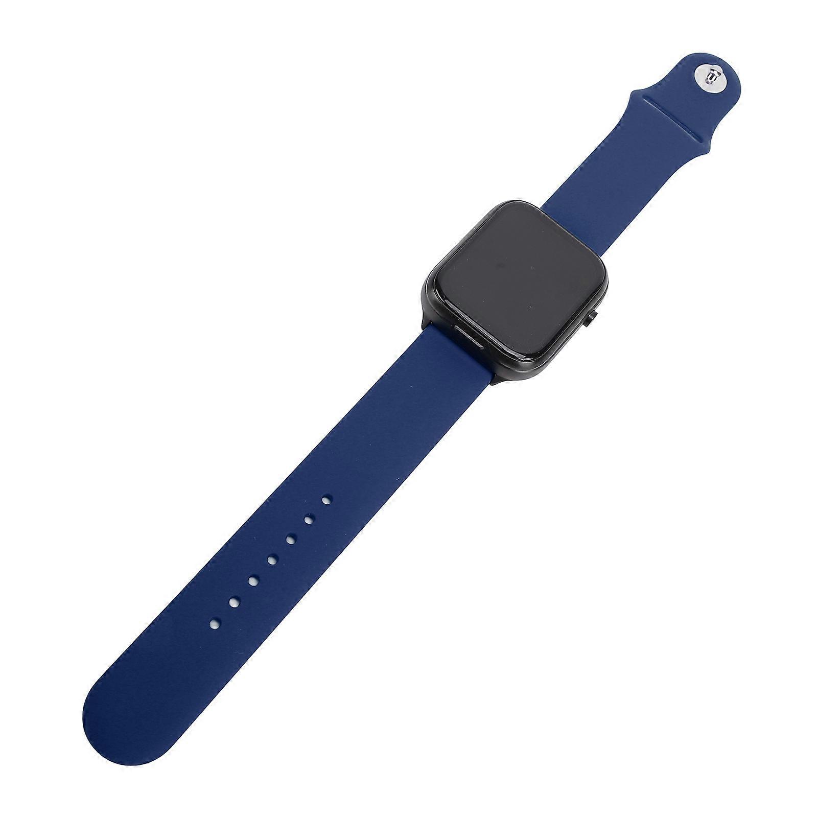 2 in 1 Smartwatch with Wireless Bluetooth Earbuds NFC Step Count Multiple Exercise Modes 1.83 Inch HD Screen Smart Fitness Watch for Android 4.4 Blue