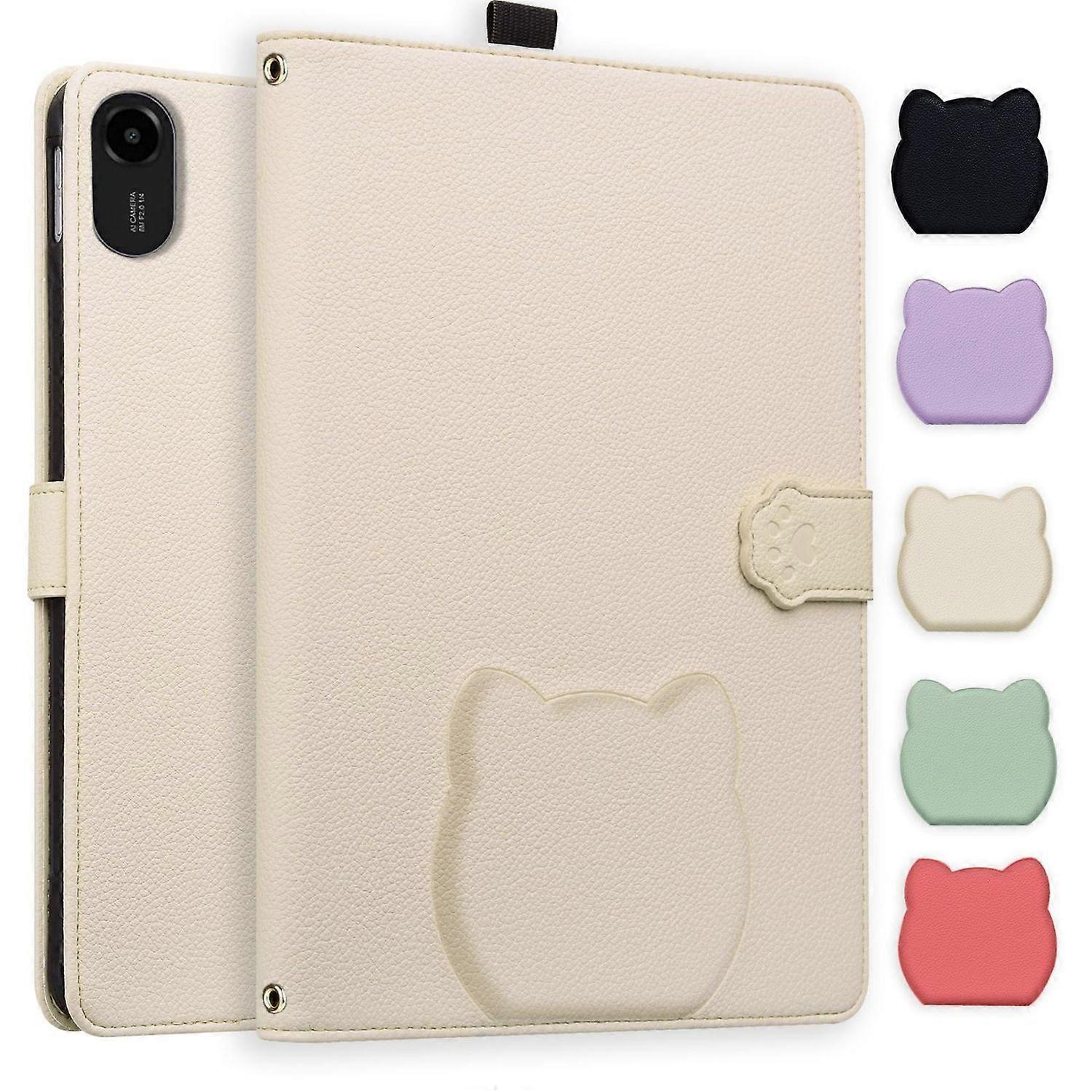 Katt läderfodral för Xiaomi Redmi Pad 2