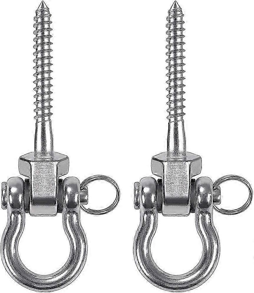 Permanent swing hangers for backyard set of 2 stainless steel 304 bracket