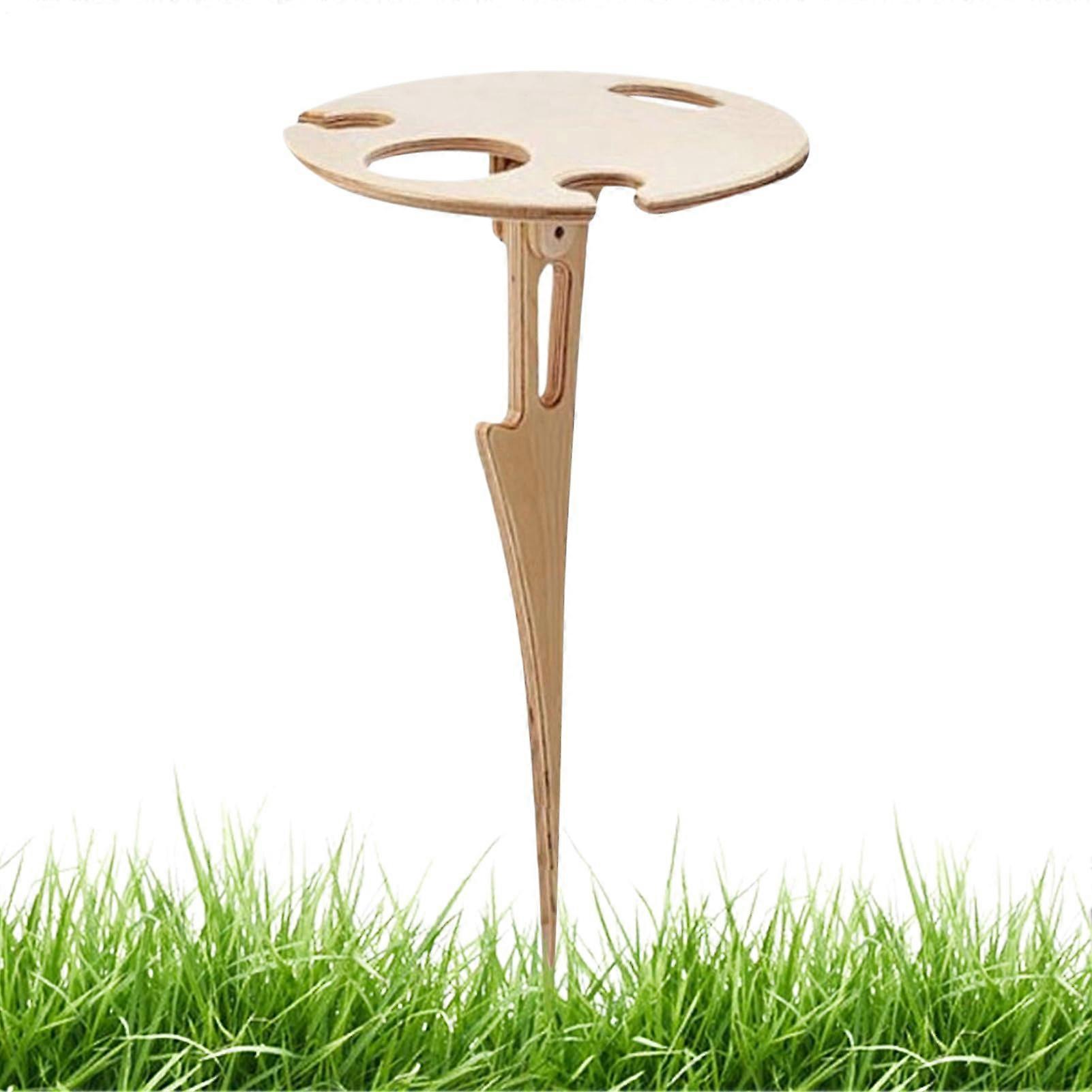 Folding Table Camping Outdoor Portable Folding Table With Bottle Holder For Hiking Garden Beach BBQ