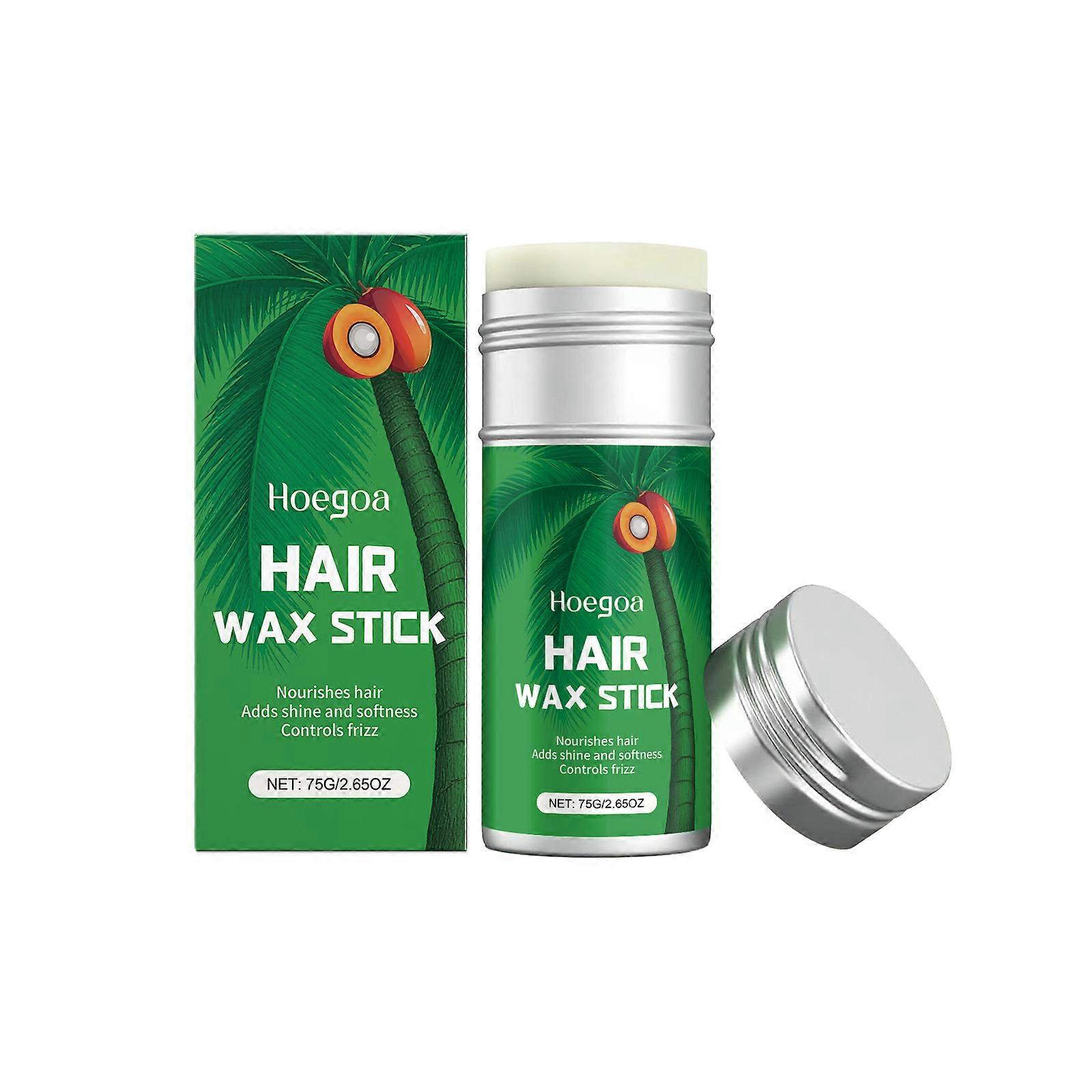 Hoegoa Moisturizing And Styling Hair Wax Stick Is A Daily Styling Hair Care Stick That Prevents Frizz And Fluffiness. It Is Light And Non-Sticky