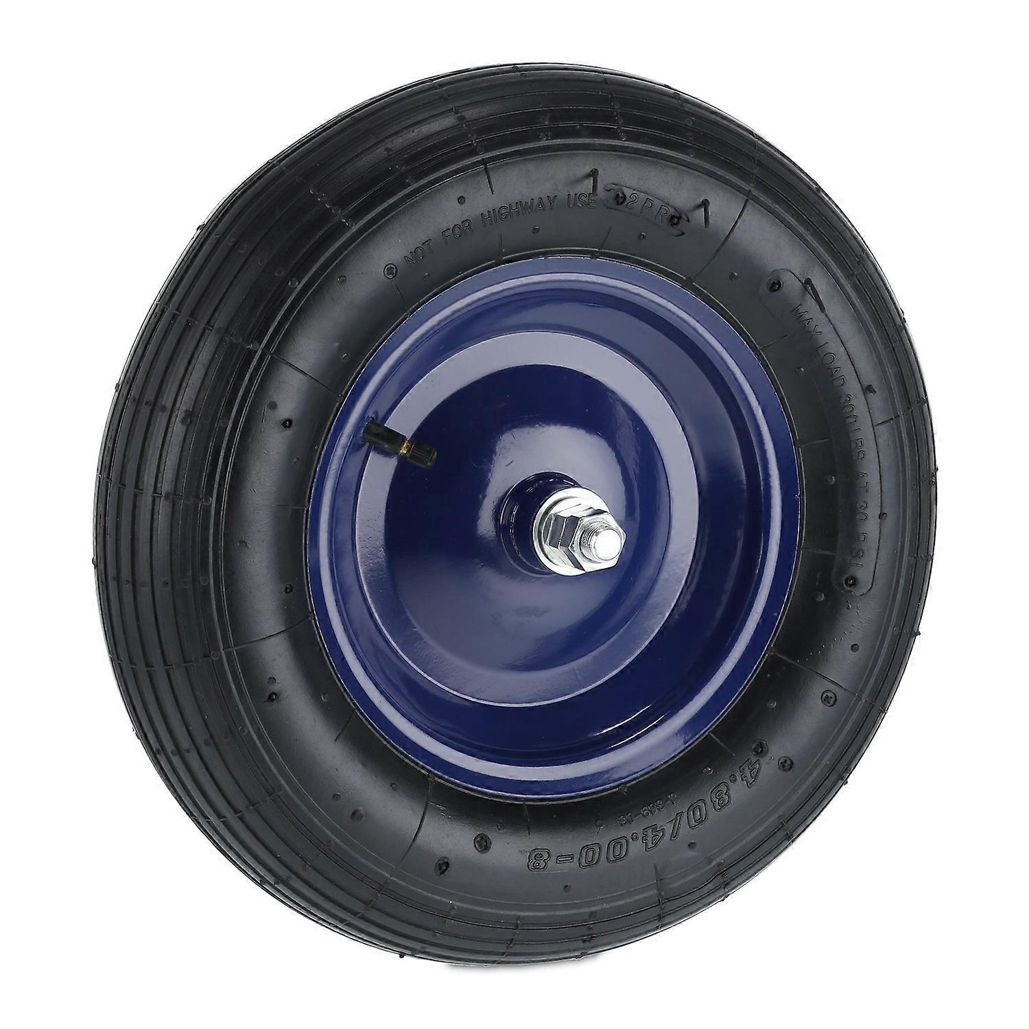 Byte av skottkärra, gummidäck och stålfälg