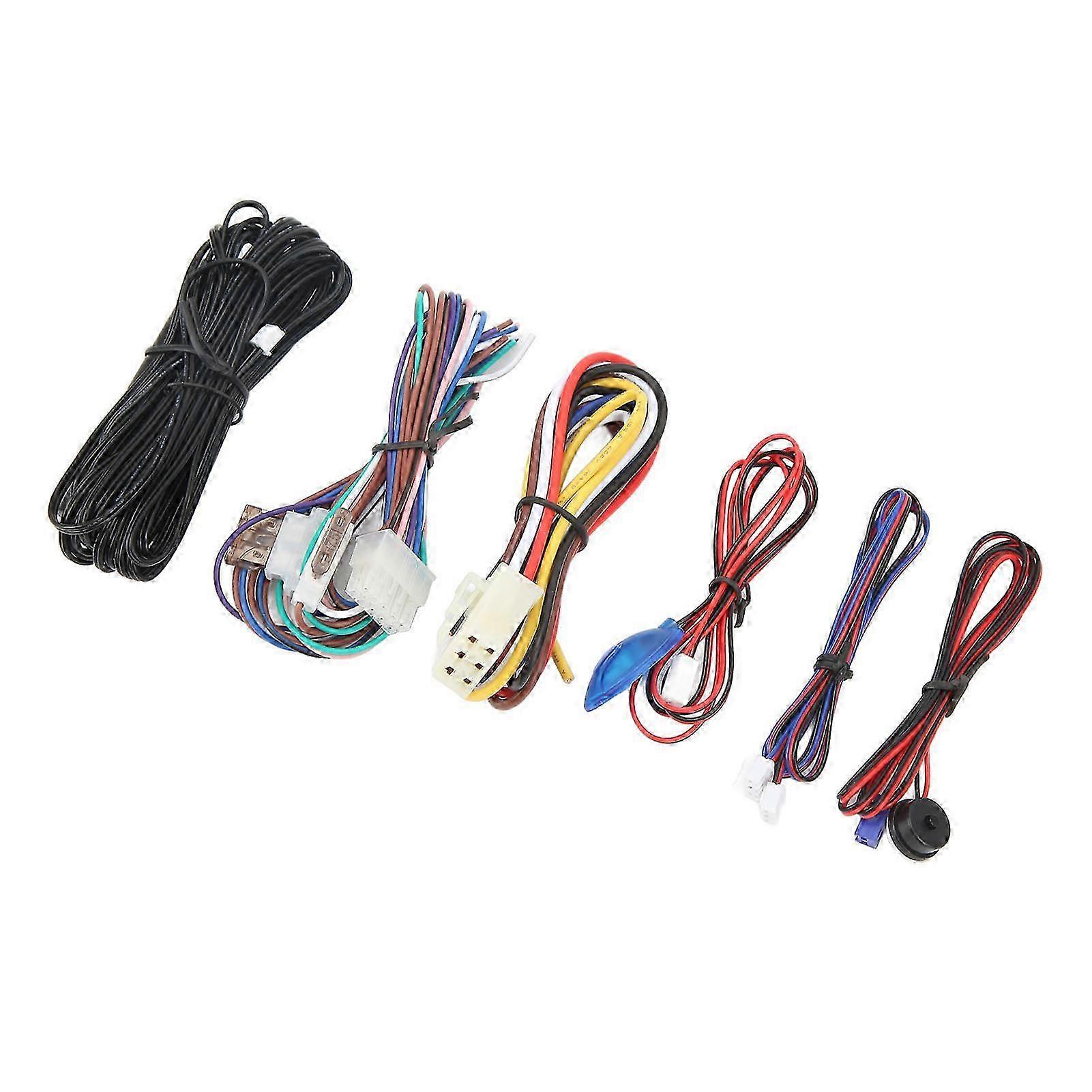 12V Car Keyless Entry System with Remote Control and LED Warning