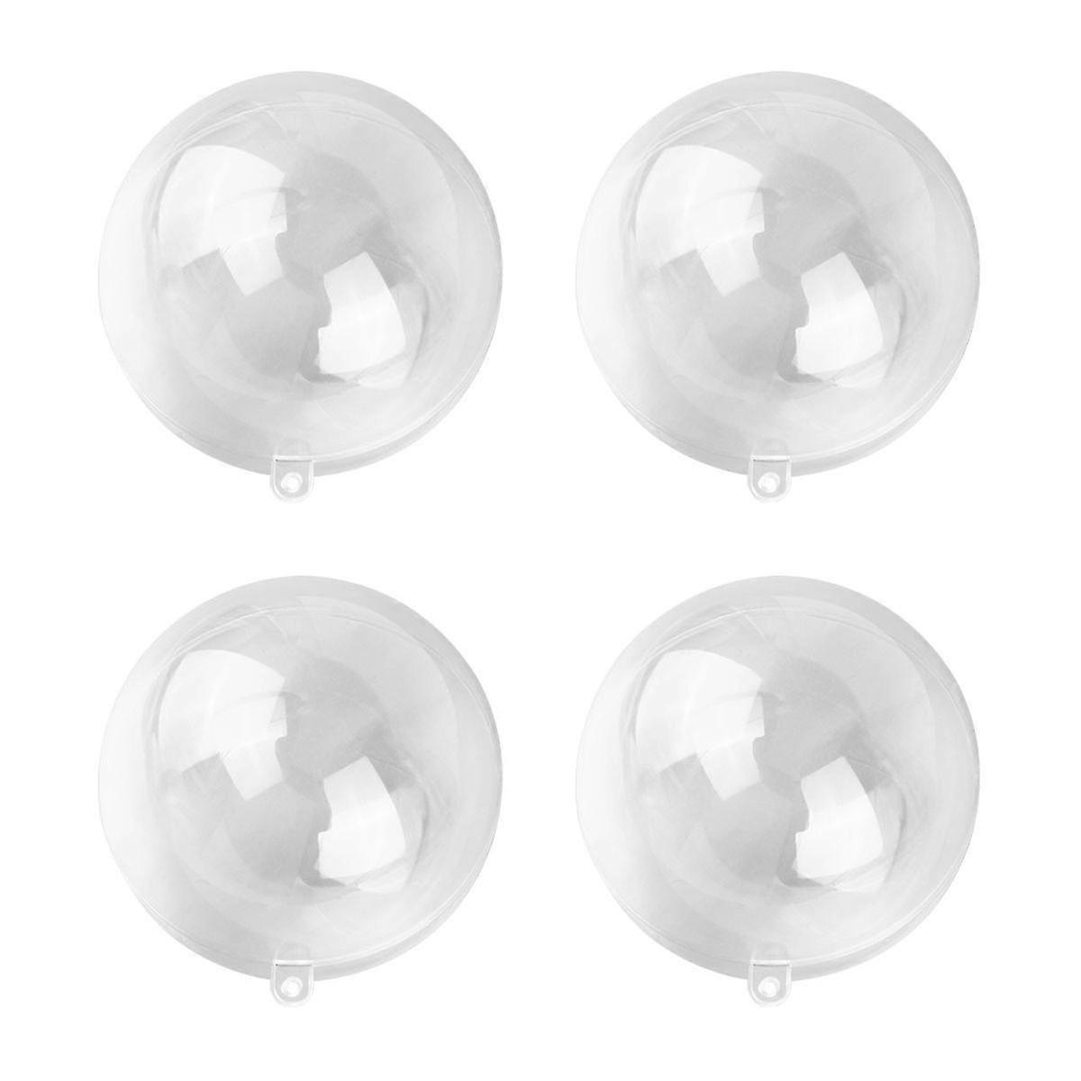 Fillable Christmas Baubles - 5 Pcs Nativity Decor Empty Ornaments Set