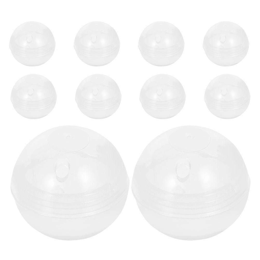 10pcs Empty Plastic Capsules For Toy Dispenser Machine Transparent Fillable Balls For Vending Machines Candy Prizes And Surprise Balls