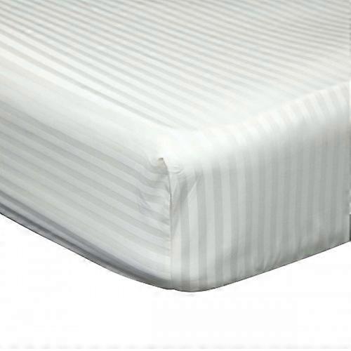 Belledorm 540 Thread Count Satin Stripe Extra Deep Fitted Sheet