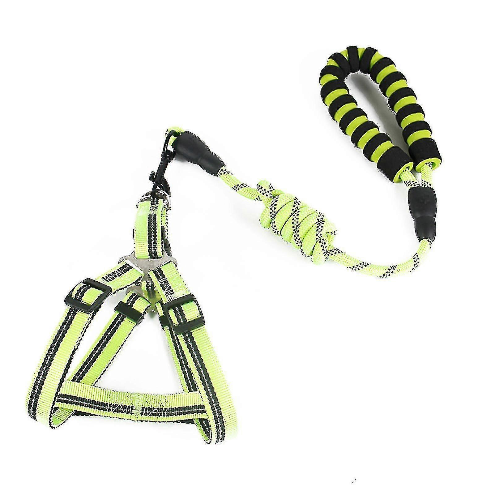 Hands Free Pet Leash For Walking Running Reflective Adjustable Nylon Waist Belt Dog Training