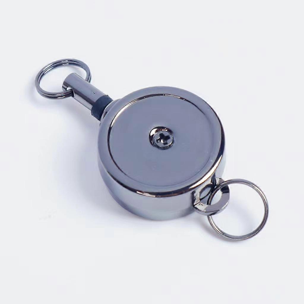 Retractable Key Chain Key Chain Pull Back Recoil Movement Key Ring Anti-lost ID Card Holder Anti-theft Chain Organizer