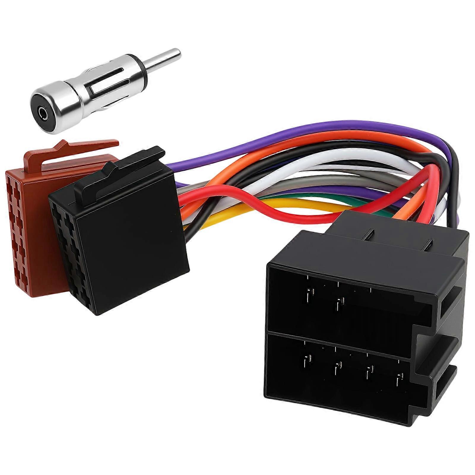Automotive Sound Link Adapter 16Pin Radio Cable Adapter For Equipment Integration With 12V Power Line Multicolor