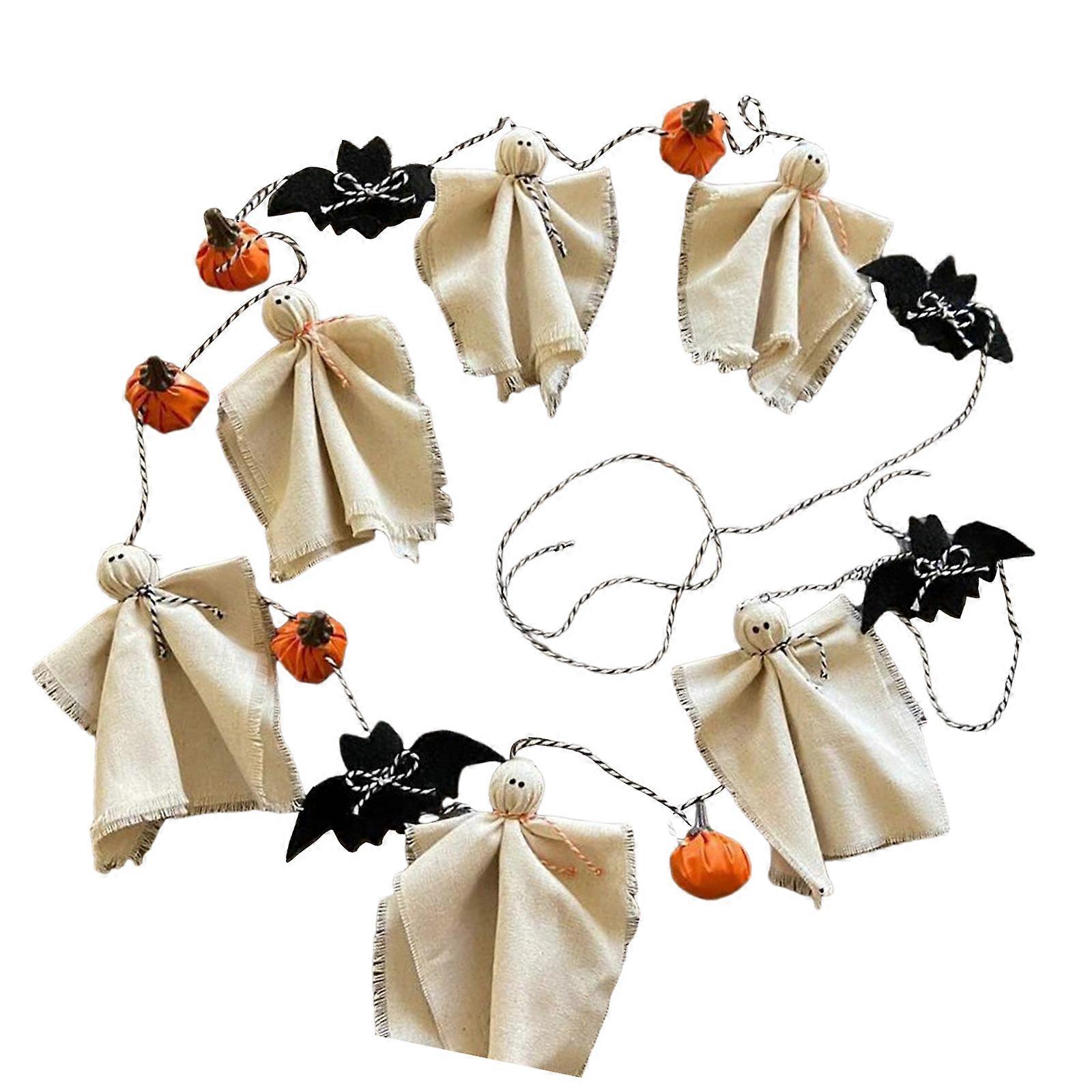 Halloween girlandy s duchy, dýněmi, netopýry Bannery 9,2 stop dlouhé pro dekoraci party Multicolor