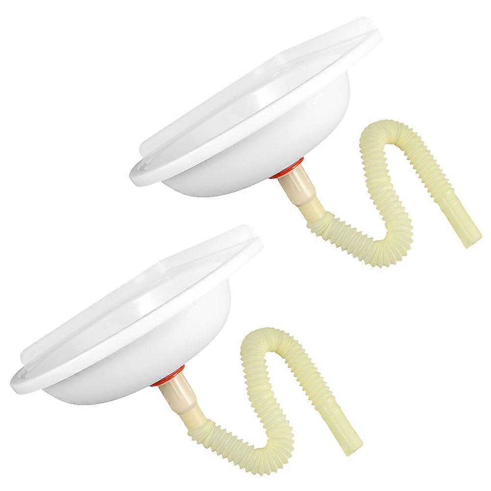 Small Corner Bathroom Sink Plastic Basin Wall Mounted for Home Use 2Pcs