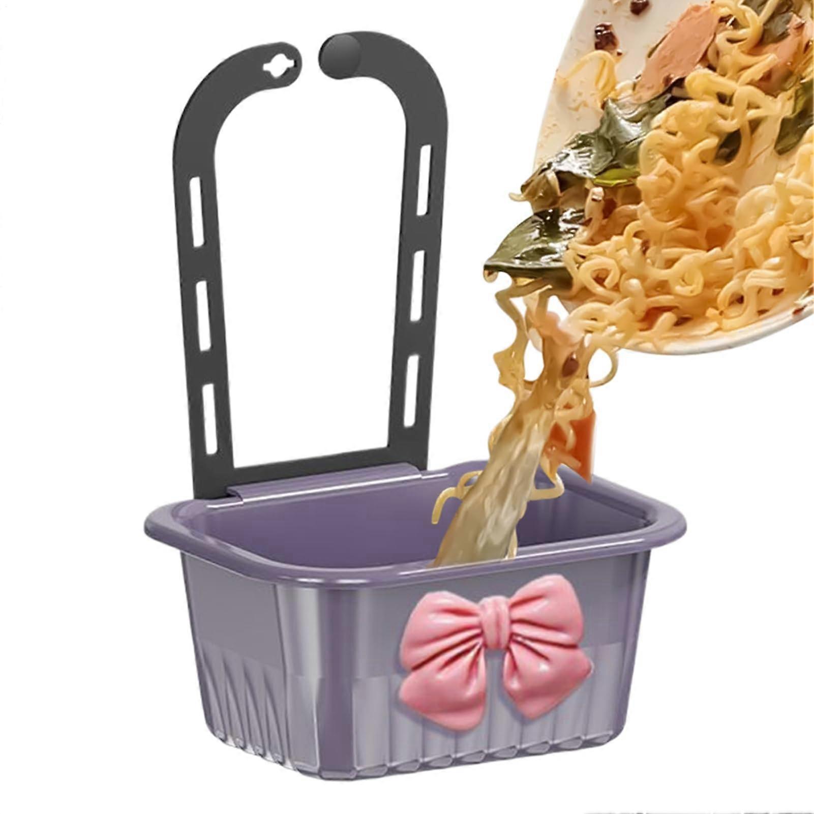 Sink Strainer Basket FaucetMounted Drain Shelf Purple, Multipurpose Container For Rice, Soap, Vegetables, Meat Travel