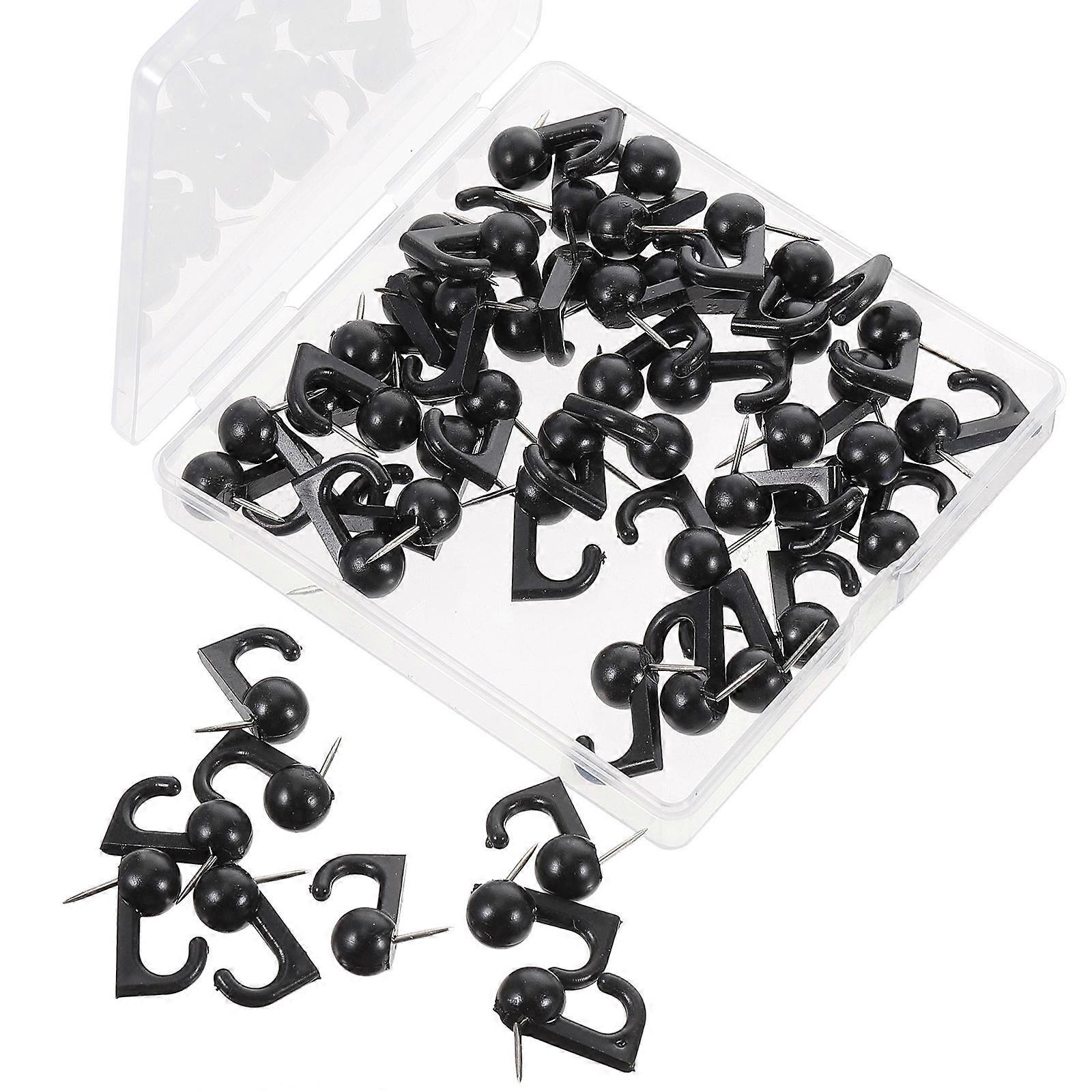50pcs Push Pin Hooks Wall Push Pins Picture Hanging Pin for Cork Board Bulletin Board
