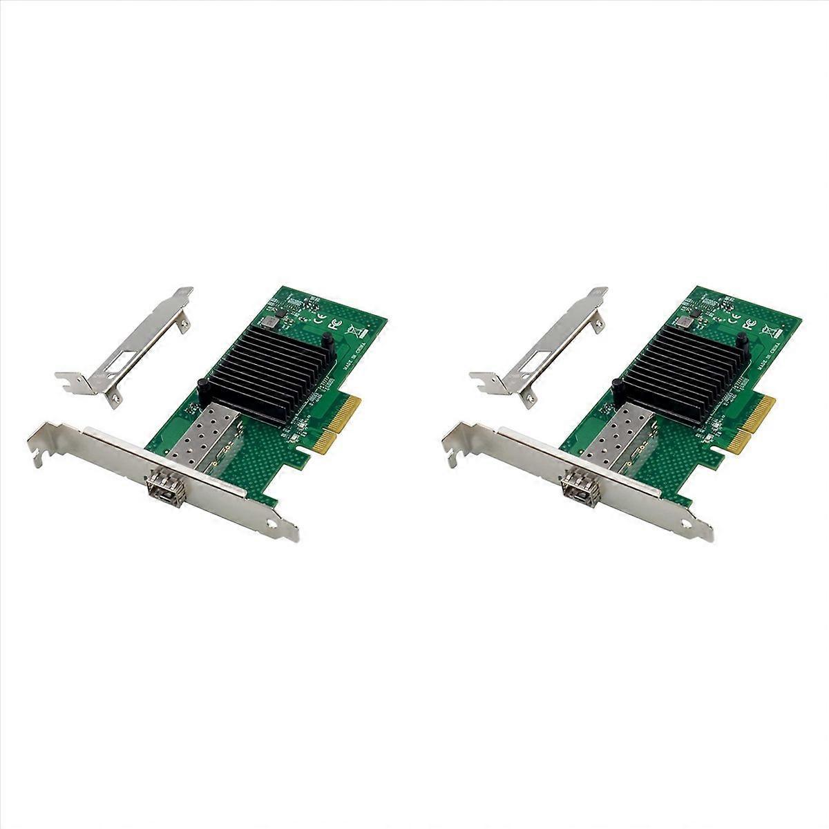 2X X520-SR1 10G SFP+ Server Glasfaser-Netzwerkkarte 82599EN Chip PCIE X4 Single Optical Port Networ