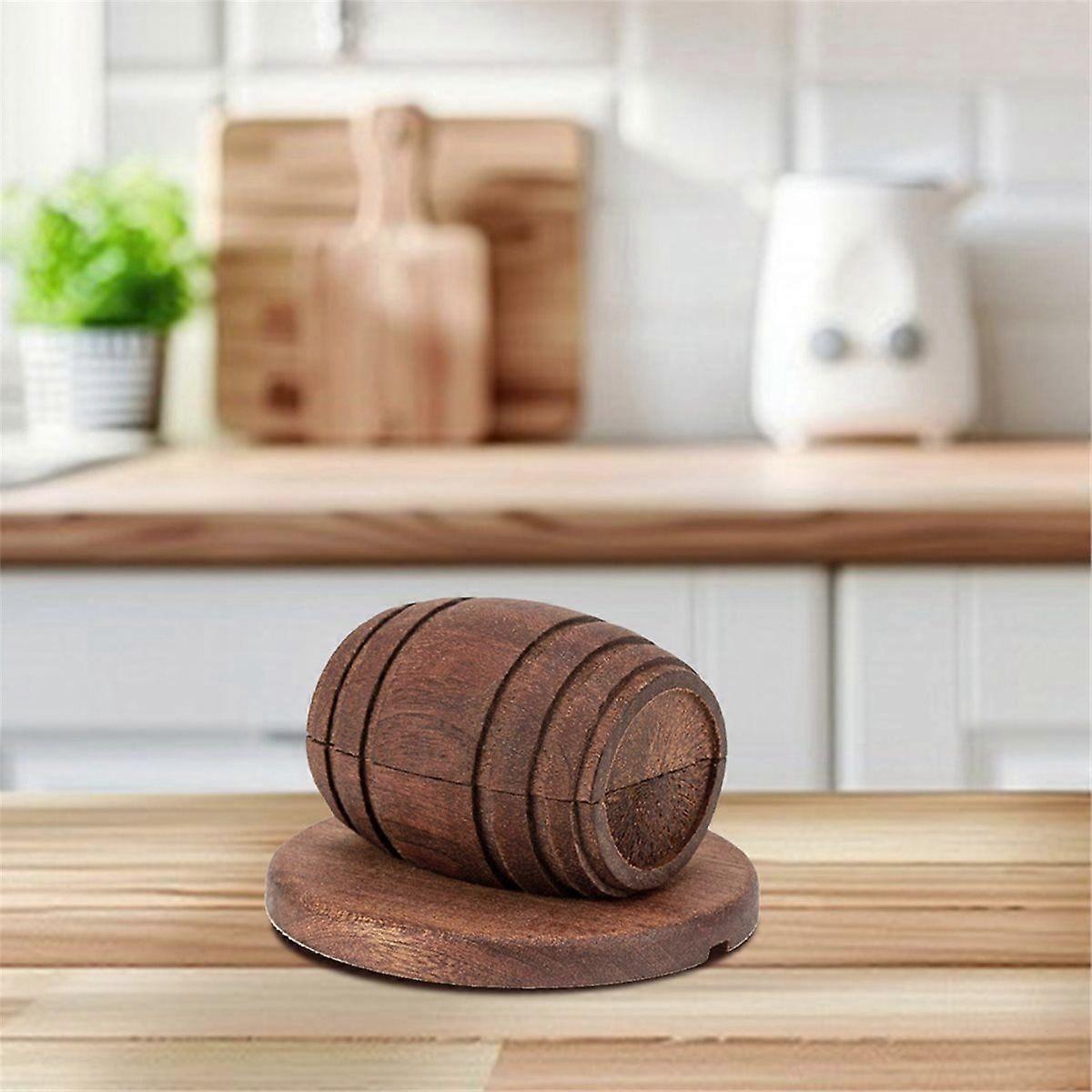 Whiskey Smoker Kit with Ice Ball Molds Wine Barrels Shape