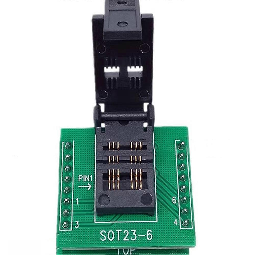For SOT23-6L SOT23 to DIP6 IC Programmer Adapter Chip Test Socket Adapter Burning Seat Easy Installation
