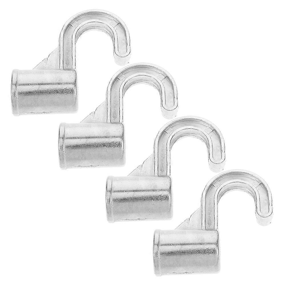 Closet Pole Support Bracket Metal Pole Support Base Clothing Hanging Organizers Space Saving 4Pack